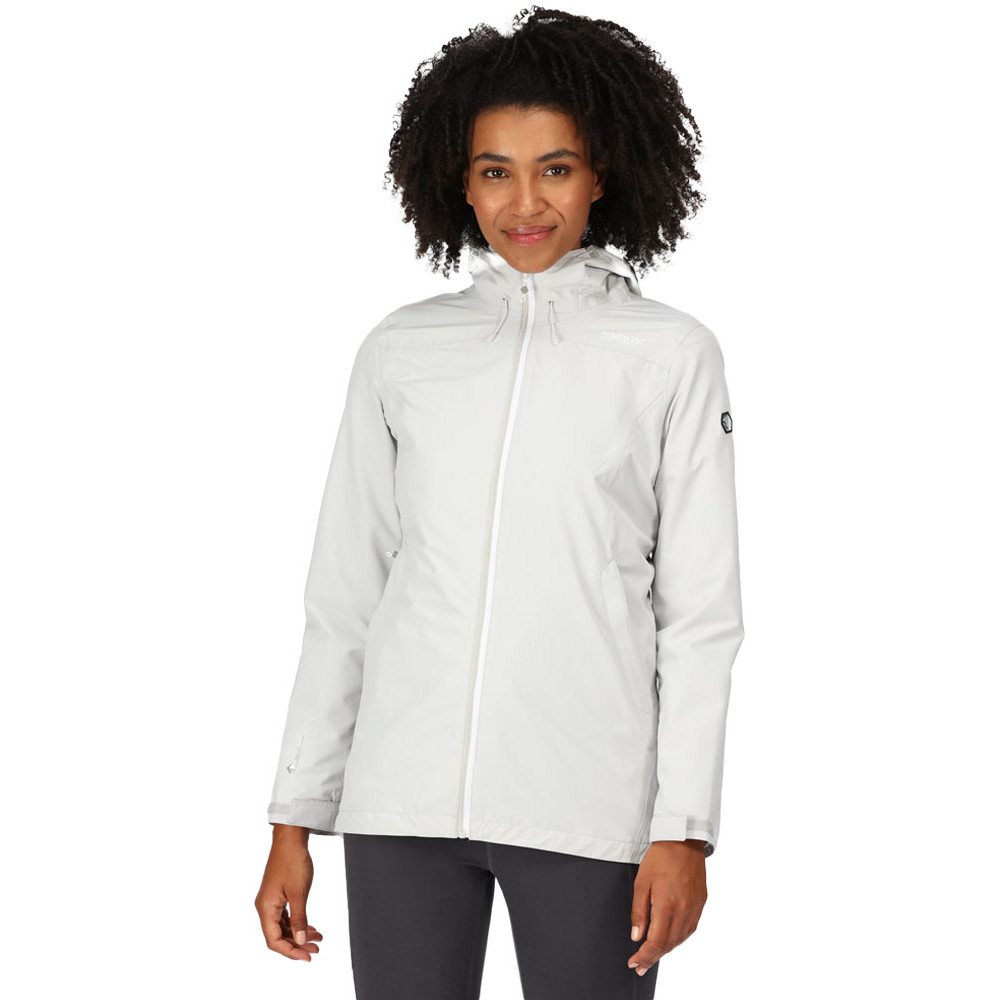 Regatta Womens Hamara III Waterproof Breathable Durable Coat - Grey - Size 16 UK