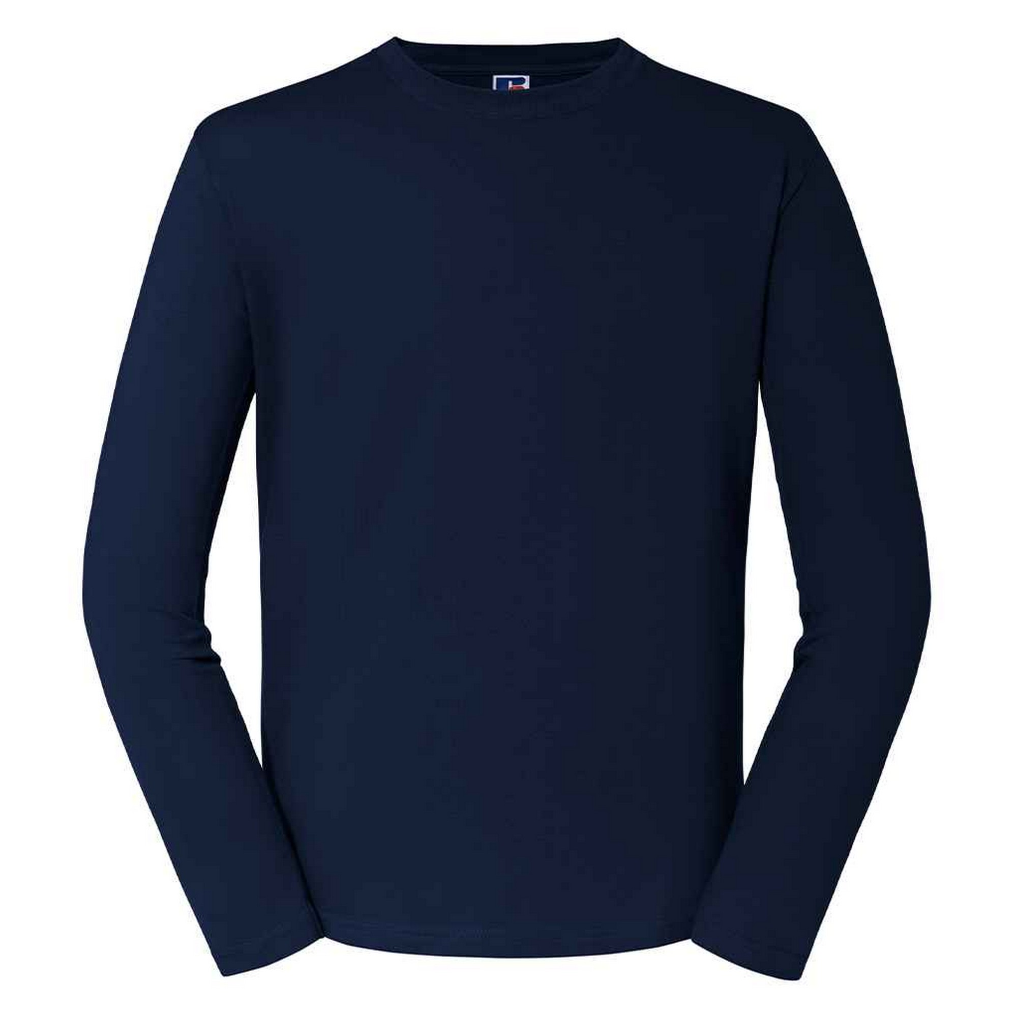 Russell - "Classic" T-Shirt für Herren/Damen Unisex Langärmlig (Dunkelblau)