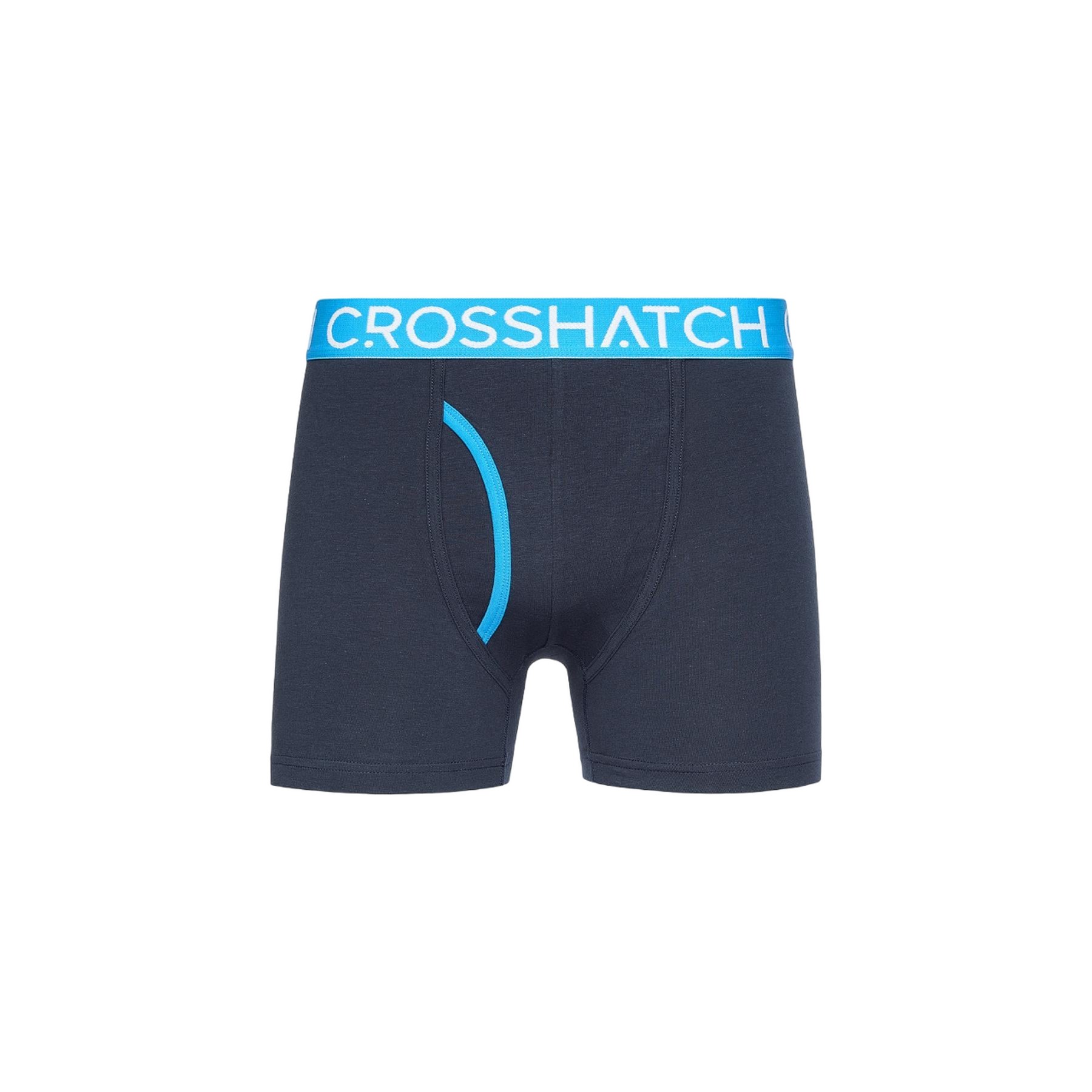 Crosshatch Mens Linamo MVE Boxershorts med öppen gylf (Förpackning med 3) (Blå) herr – bild 2