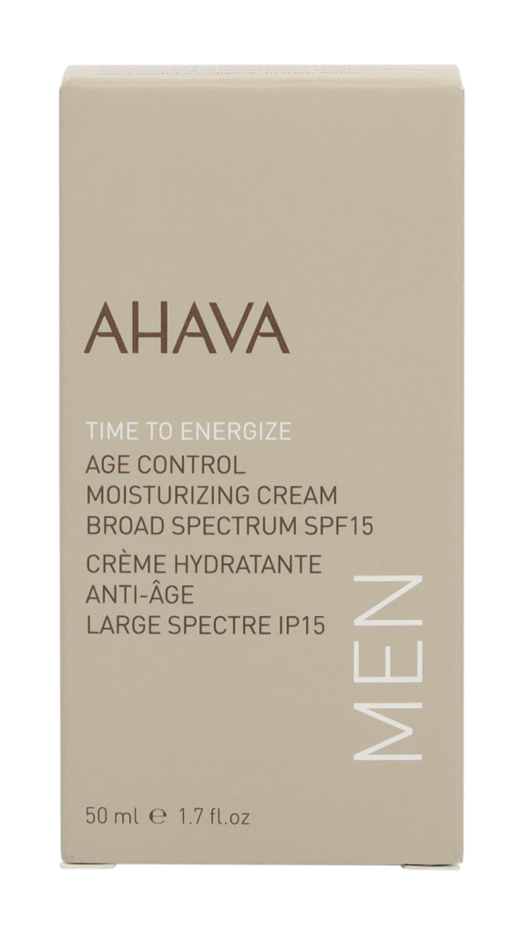 Ahava Time To En. Män Ålderskontroll. Fuktkräm SPF15 ansiktskräm & serum dam – bild 2