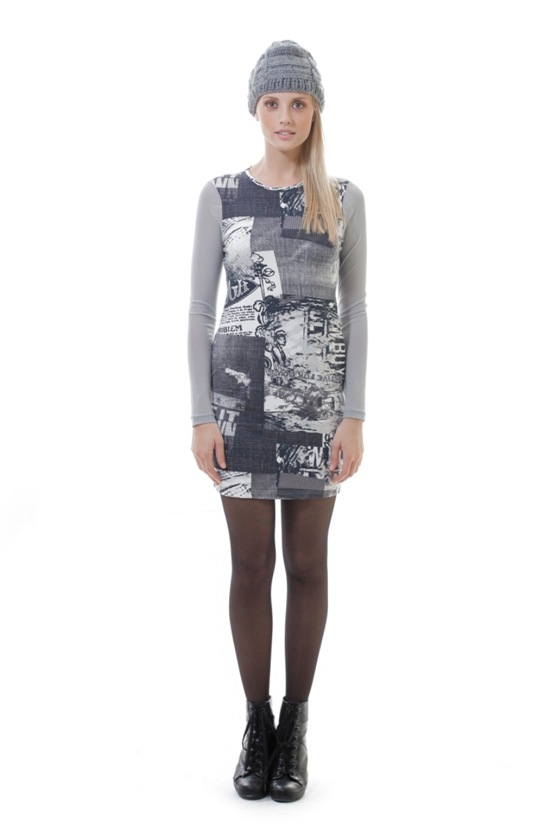 Thumbnail - Print-Stretch-Kleid