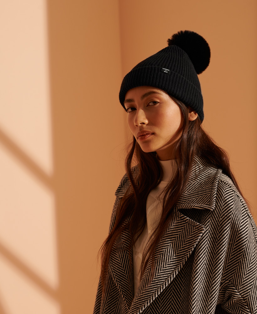 Thumbnail - Superdry Damen Heritage gerippte Mütze