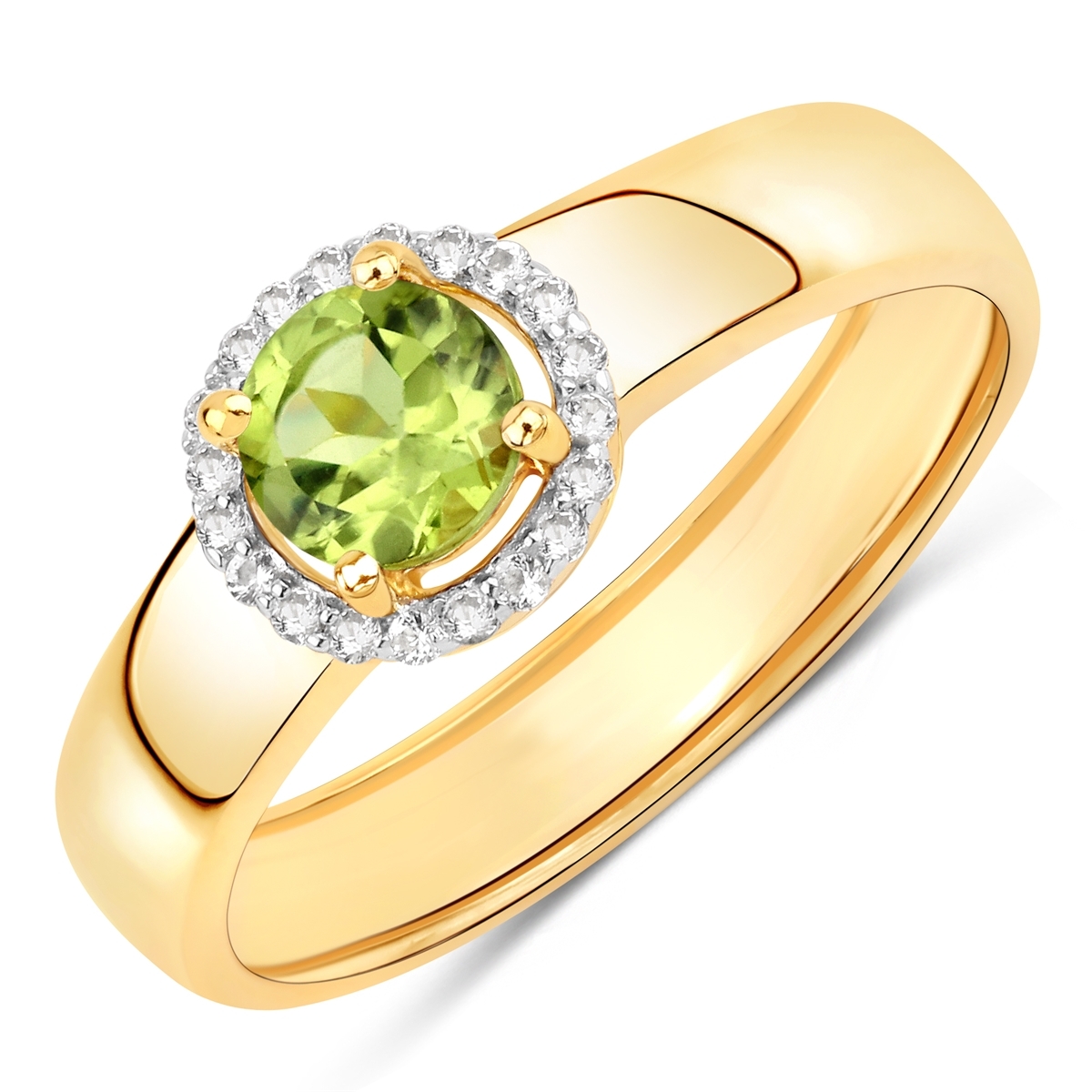 Rafaela Donata Womens Khushi Female Sterling Silver Ring - Gold - Size M