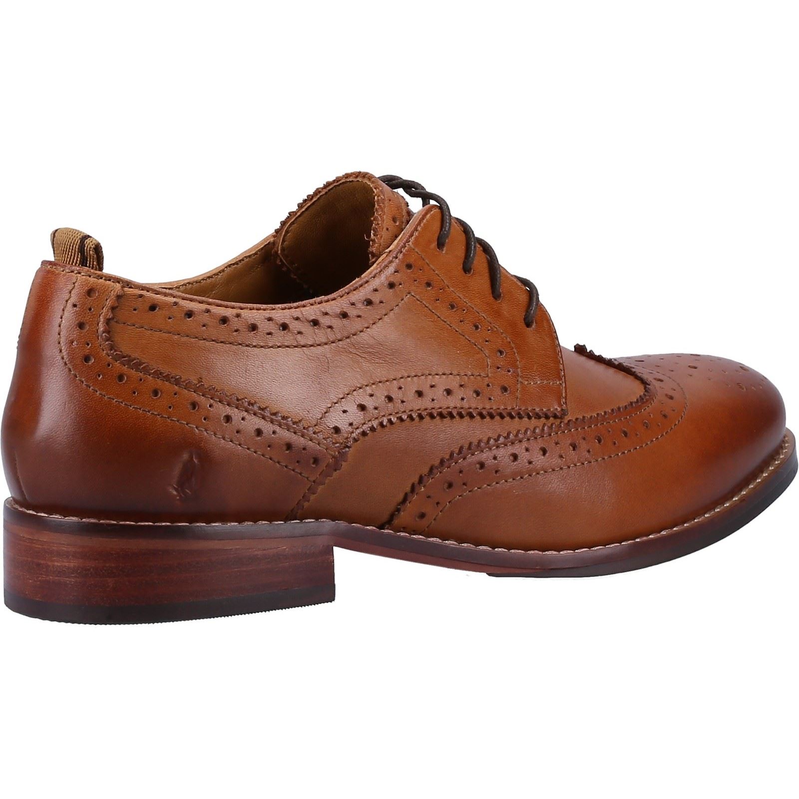 Hush Puppies Natalia Läder Dam Tan Brogues Skor – bild 2
