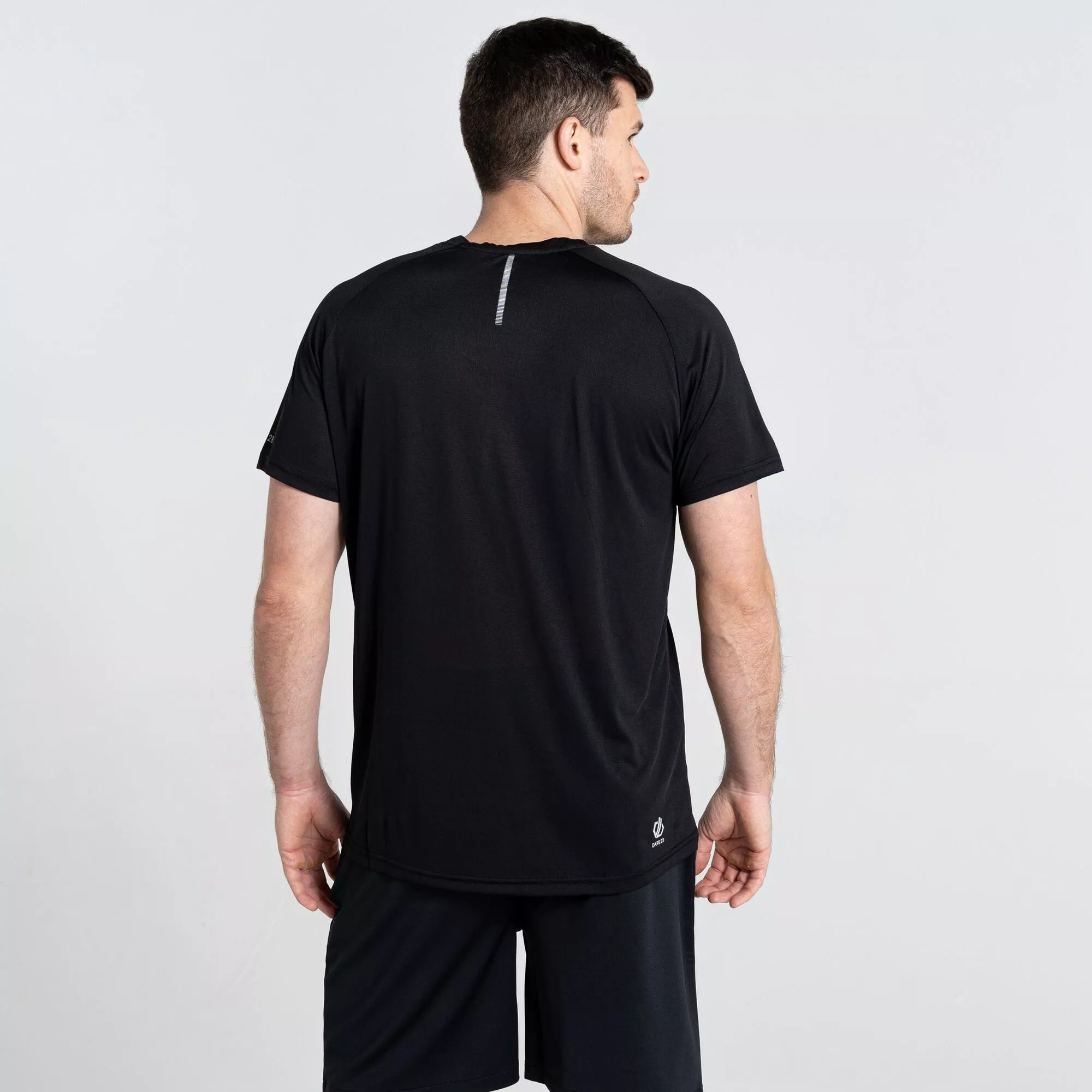 Dare 2b Mens Accelerate Lättvikts-T-shirt (Svart) herr – bild 2