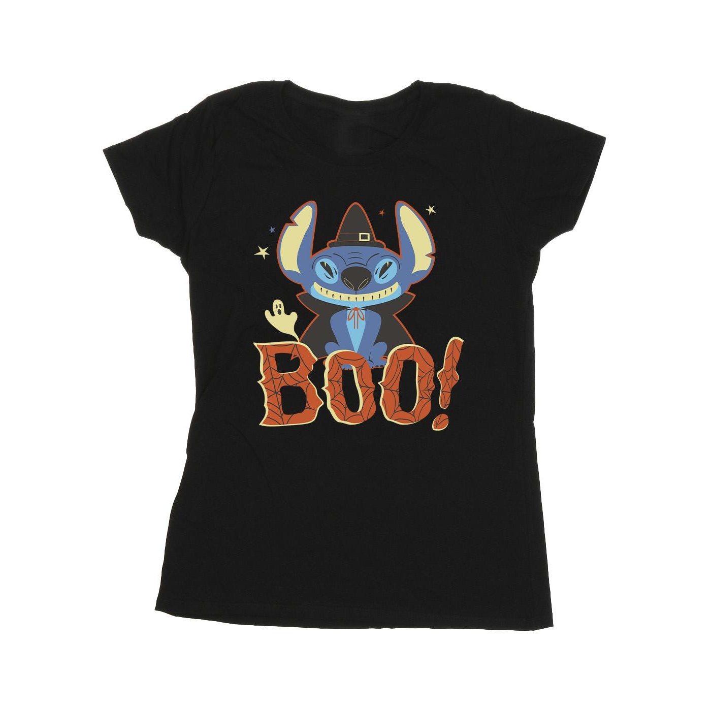 Thumbnail - Disney - "Boo!" T-Shirt für Damen (Schwarz)