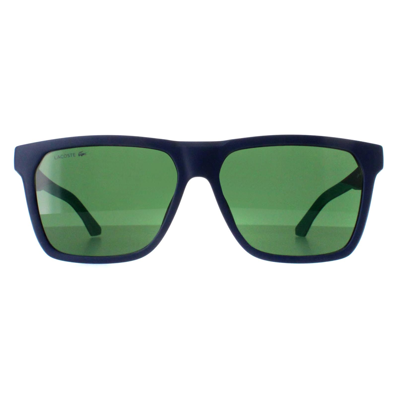 Lacoste Rectangle Mens Matte Blue Green L972S - One Size