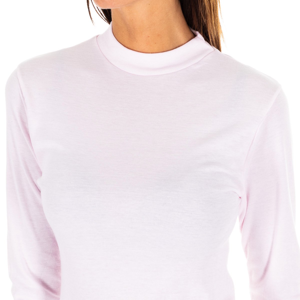 Kisses & Love Långärmad T-shirt med halvhög krage 1625-M dam – bild 2