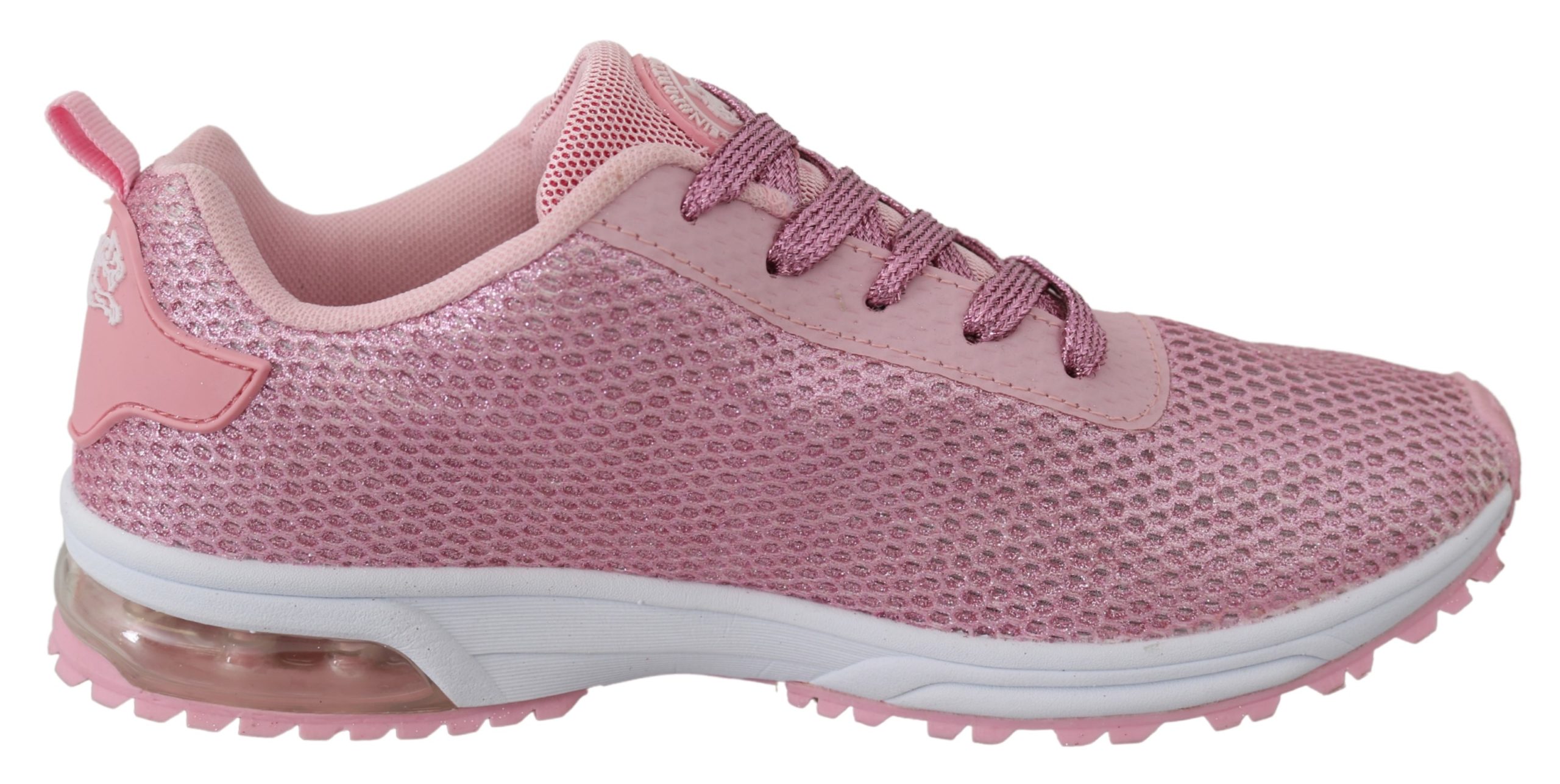 Kvinnors Rosa Blush Polyester Gretel Sneakers Skor