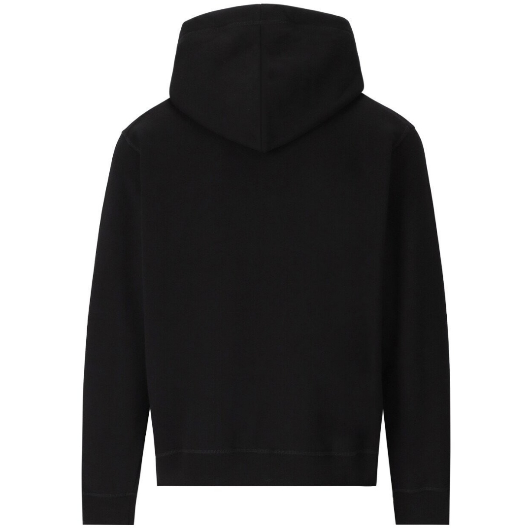 Loose Fit Santa Dan Logo Svart luvtröja¬† 2