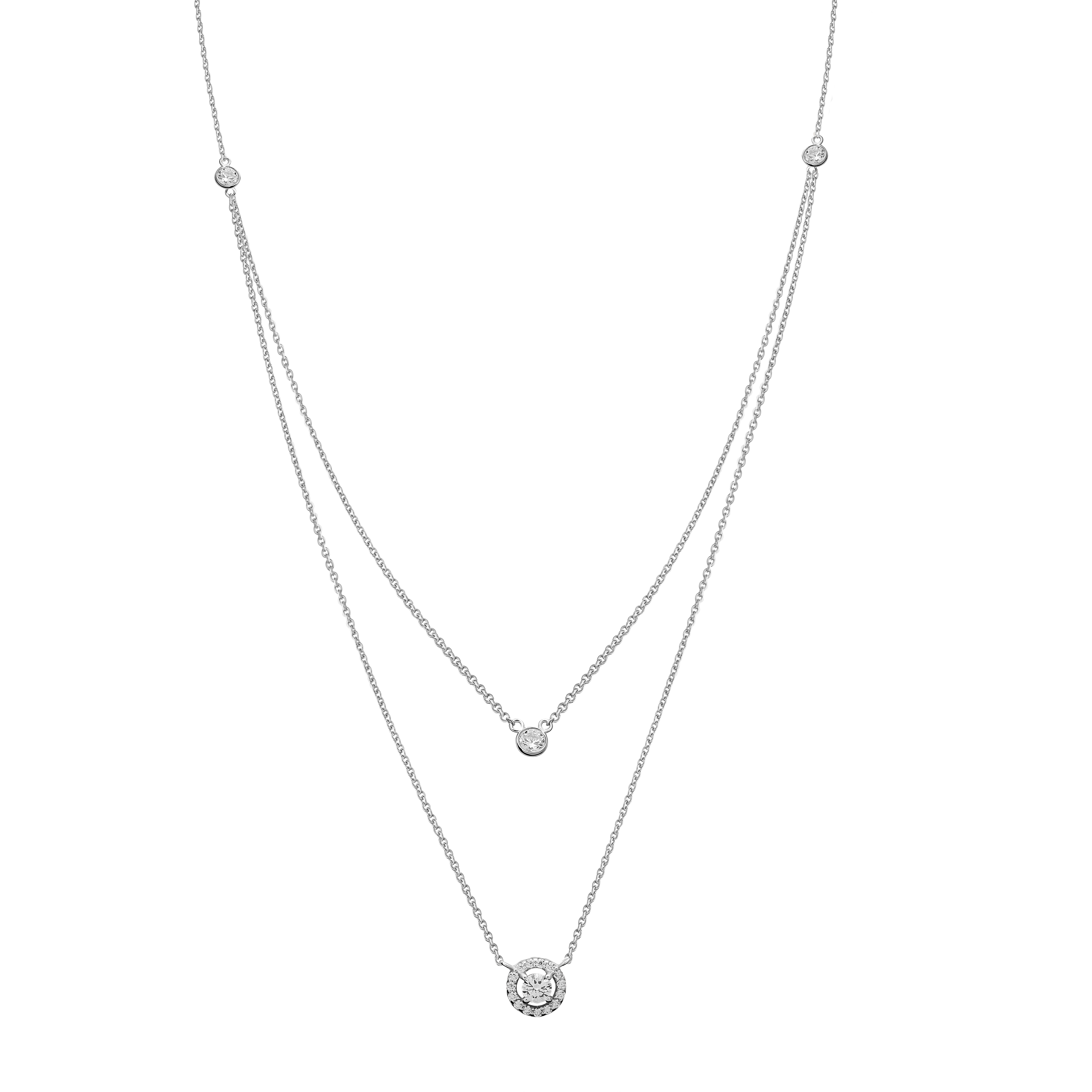 Orphelia Halskette Für Damen, Sterling-Silber 925, Silber Zk-7492