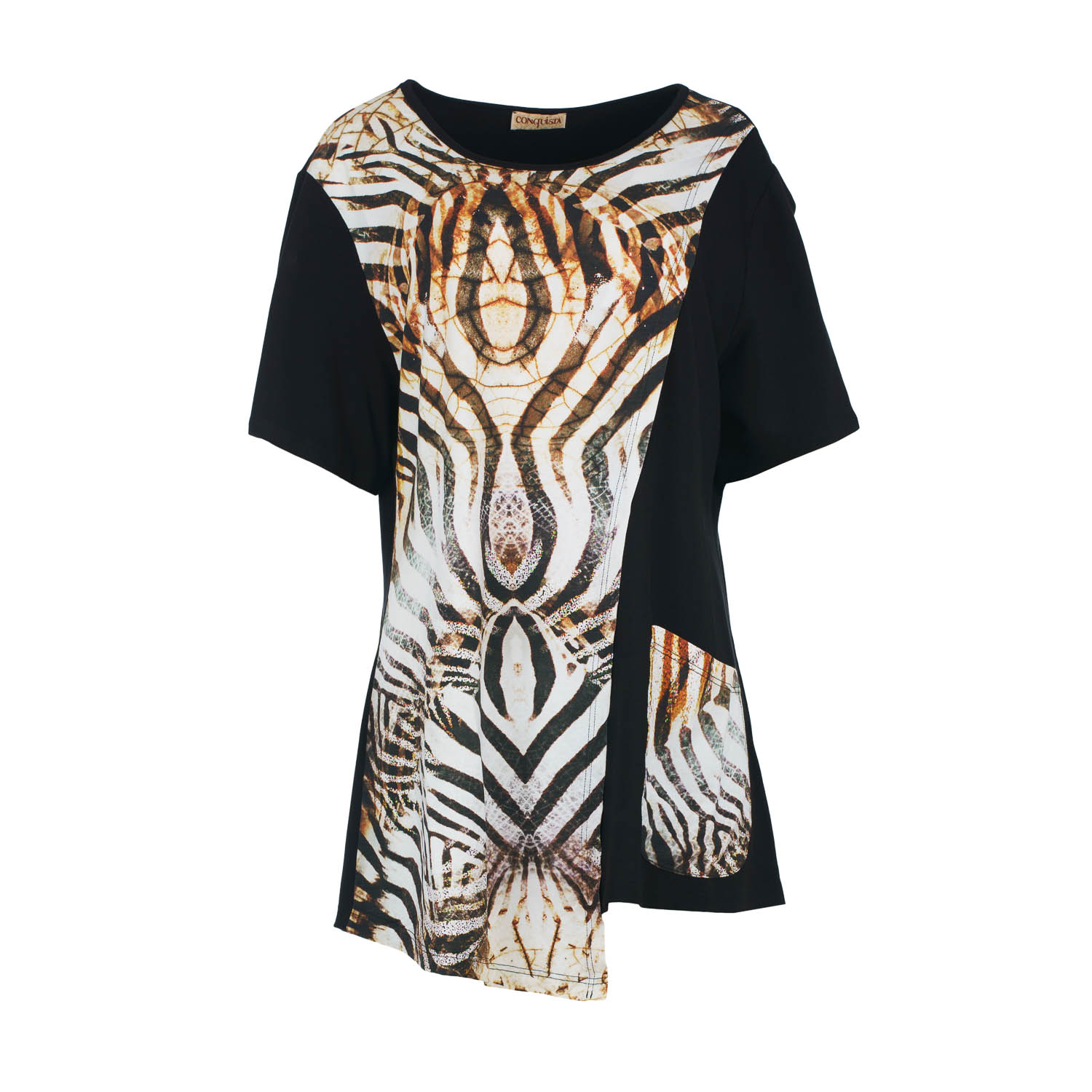 Thumbnail - Safari-Mosaik Plus Size Tunika