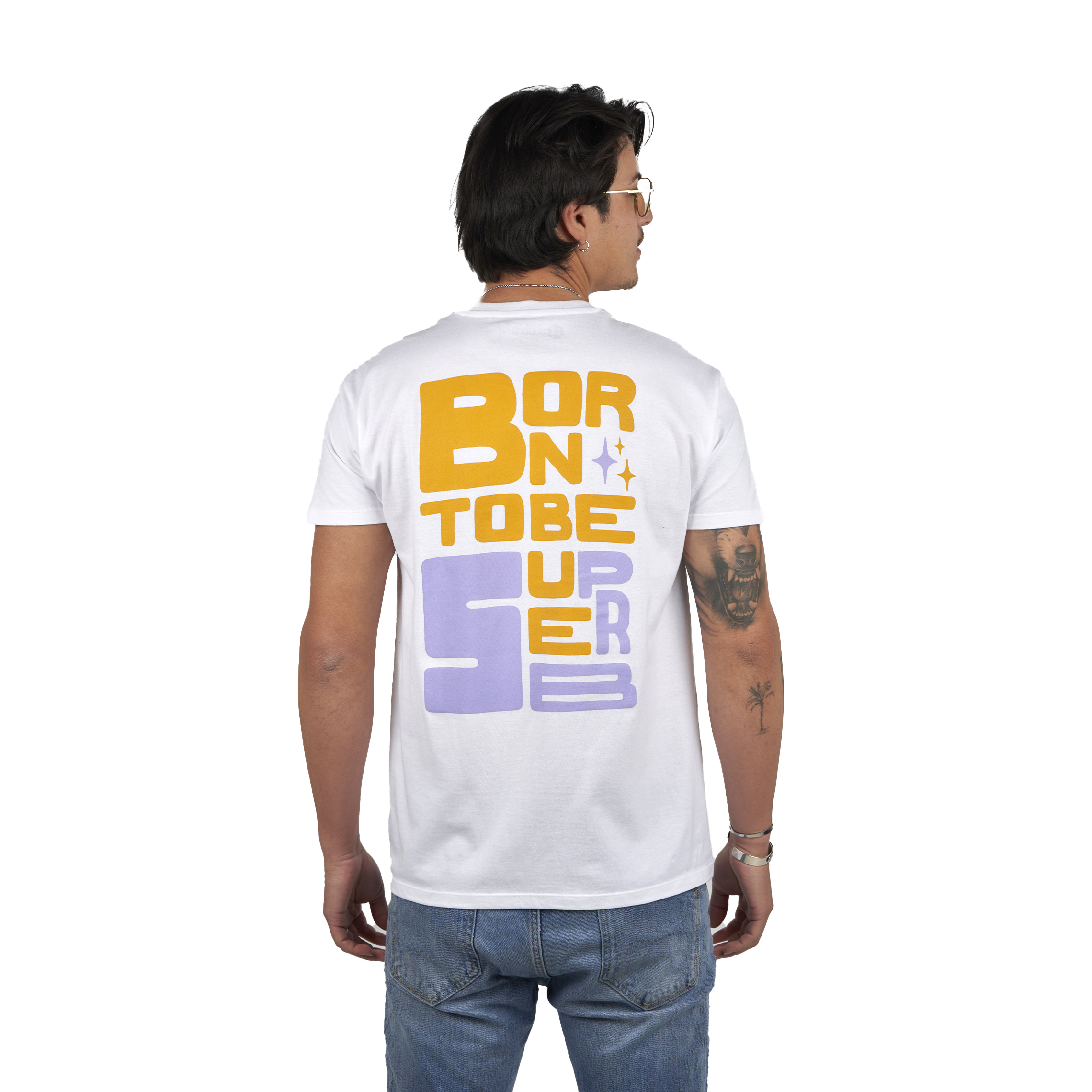 Superb Kortärmad t-shirt med rund hals Born To Be SPRBCA-2202 man herr – bild 2