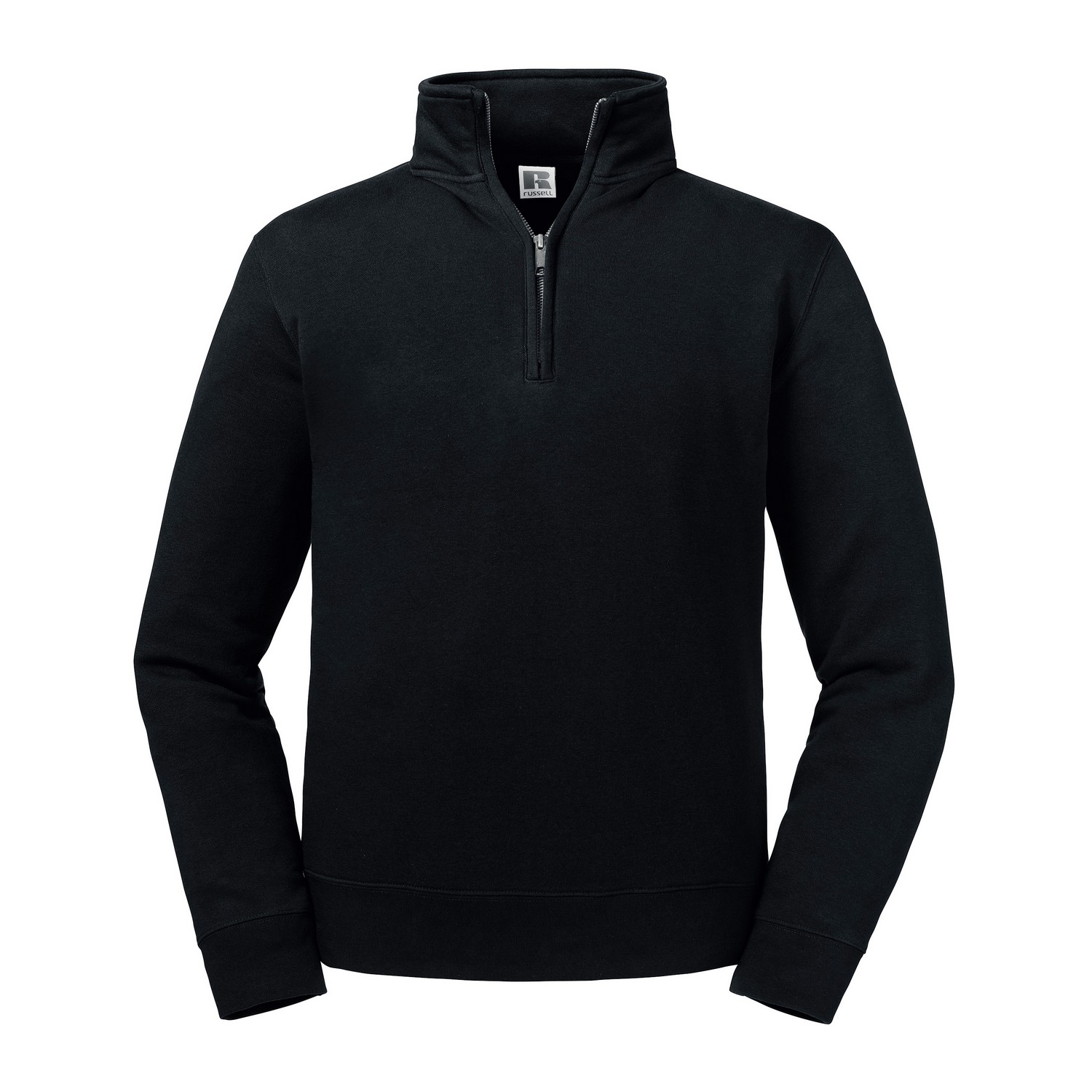 Russell Athletic Mens Authentic Quarter Zip Sweatshirt (Black) - Size Large