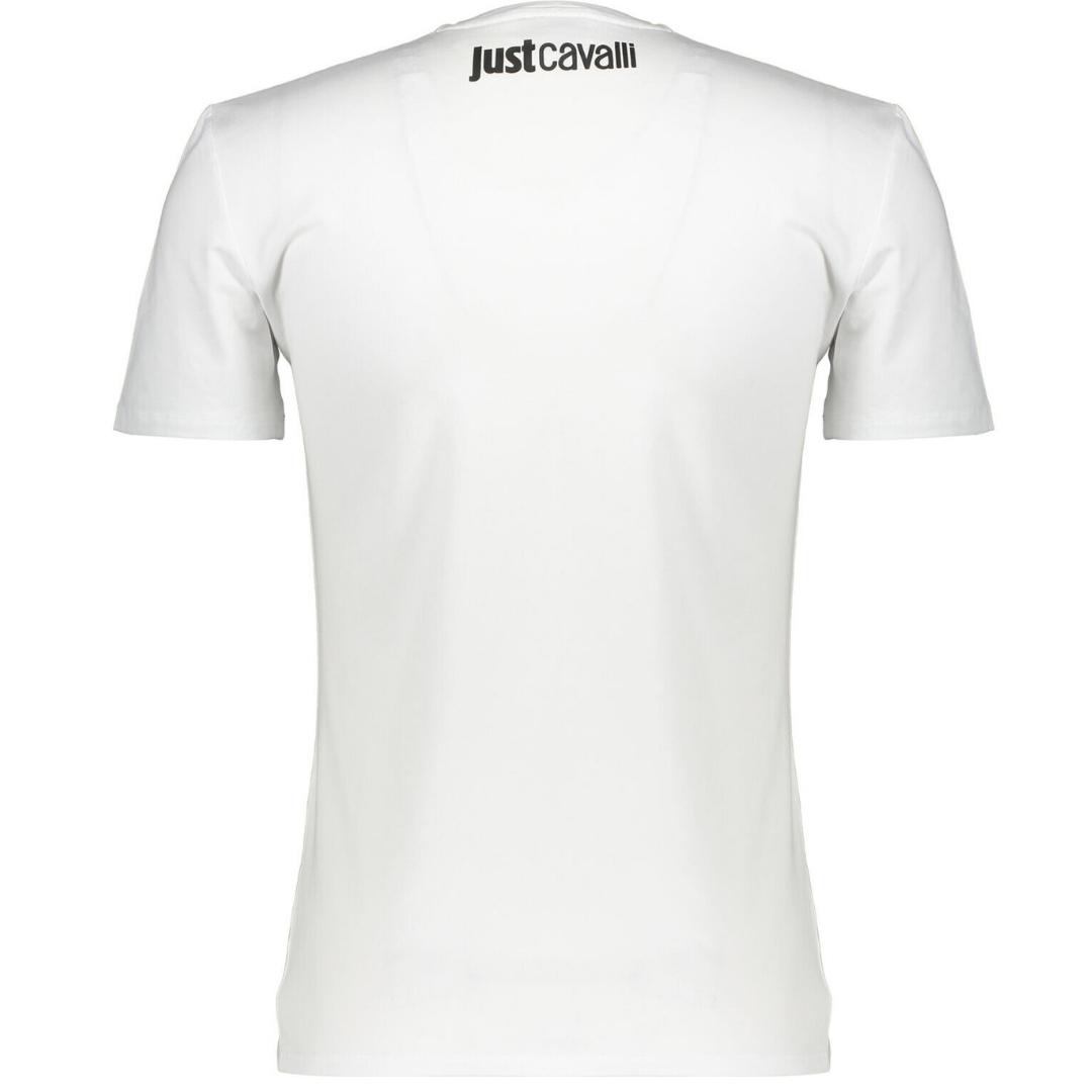 Just Cavalli t-shirt med ormmönstrad logotyp herr – bild 2