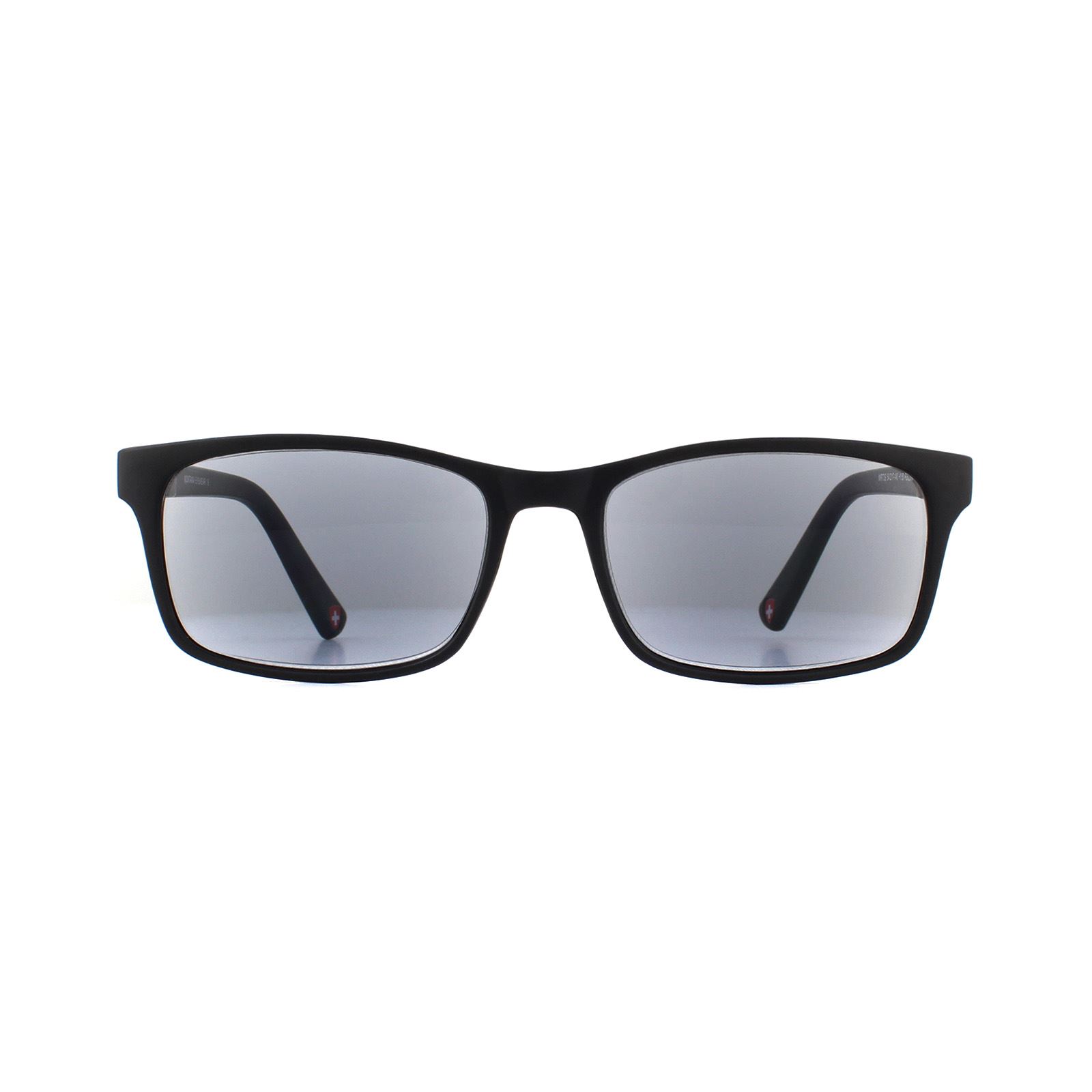 Montana Rechteck Unisex Schwarz Grau Lesebrillen +1,50 Sonnenbrillen