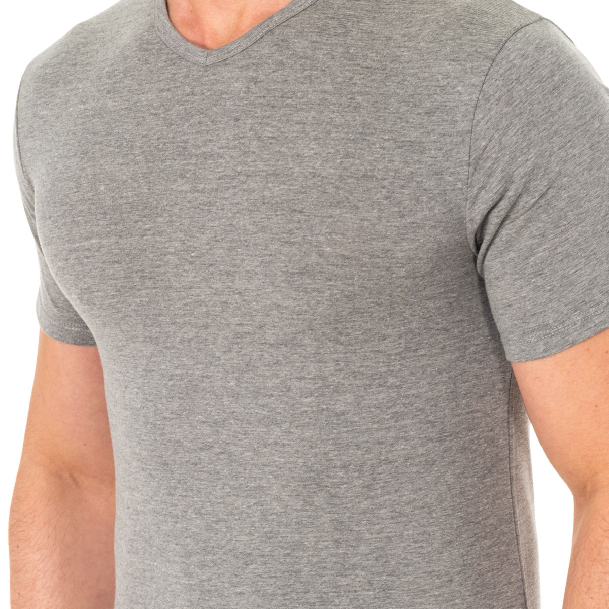 Abanderado Kortärmad T-shirt med V-ringning för män A040X herr – bild 2