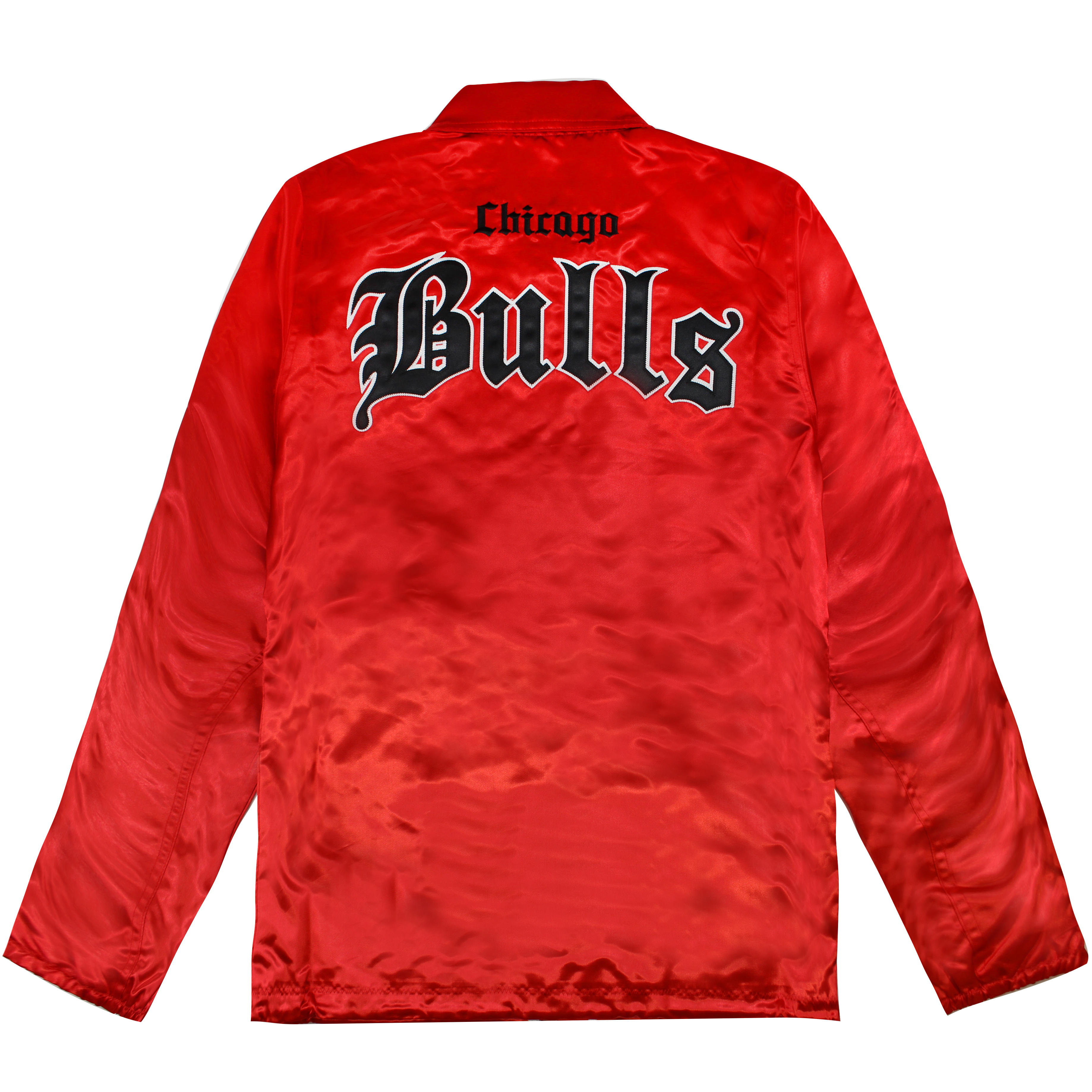 Mitchell & Ness Chicago Bulls NBA Old English Faded Satin Jacka herr – bild 2