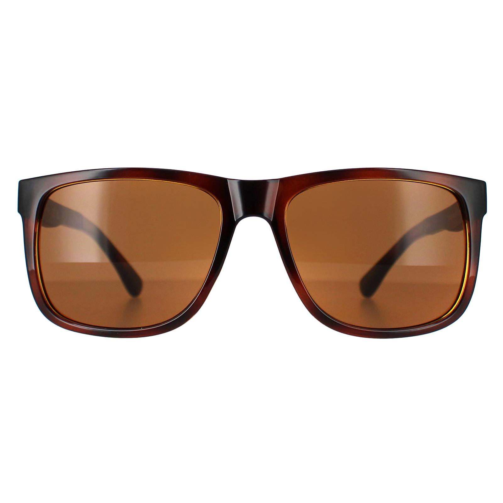 Guess Rectangle Mens Dark Havana Brown GF0234 - One Size