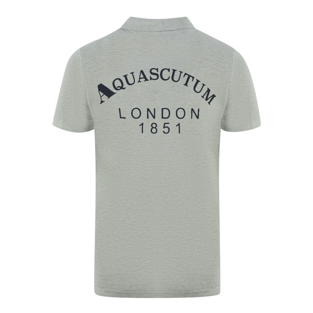 Aquascutum London 1851 Grå pikétröja herr – bild 2