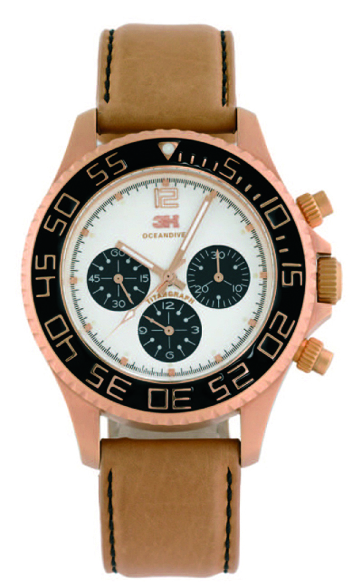 3H : Womens Tintangraph White Watch – Beige – One Size