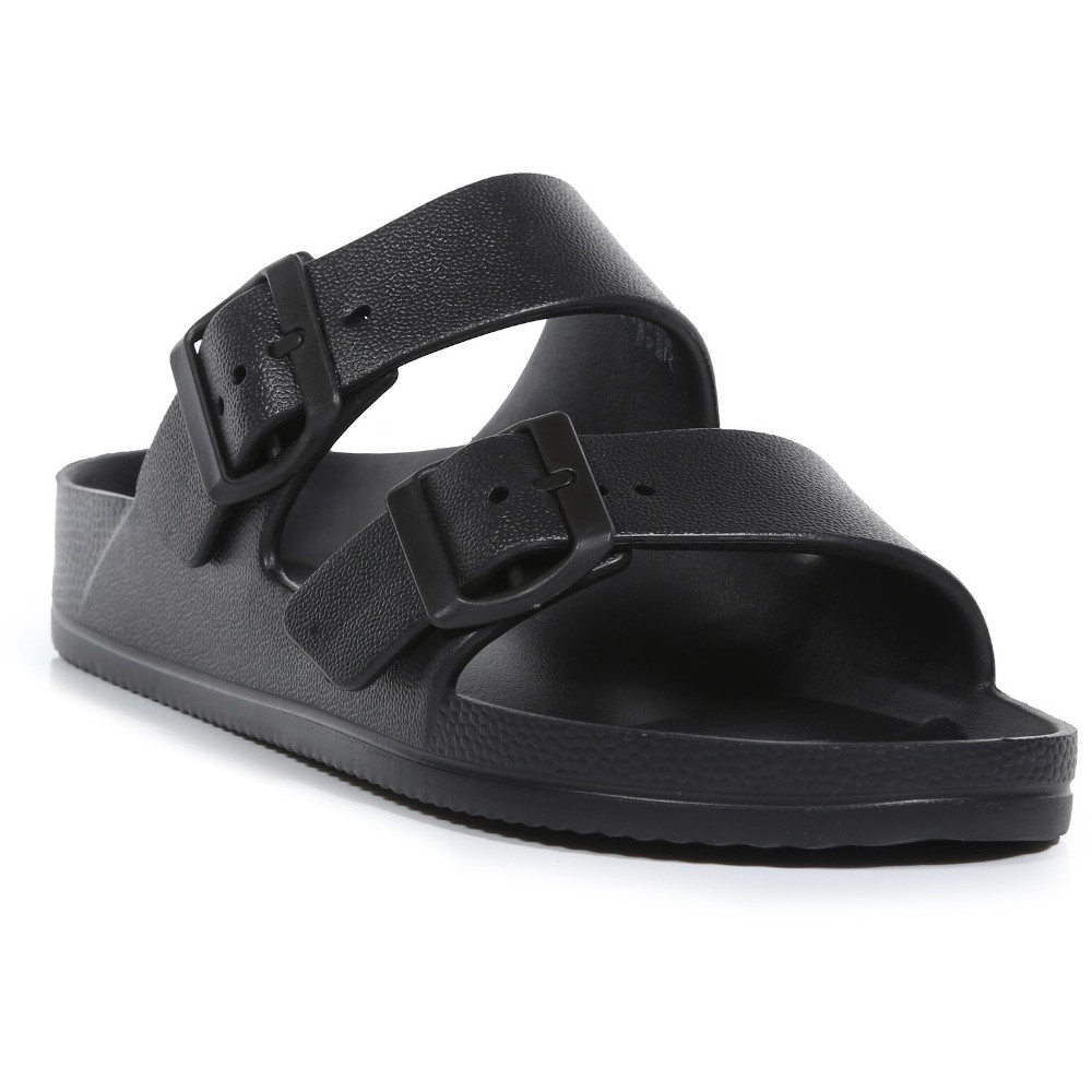 Regatta Womens Brooklyn Slip On Lightweight Slider Sandals - Black - Size UK 6