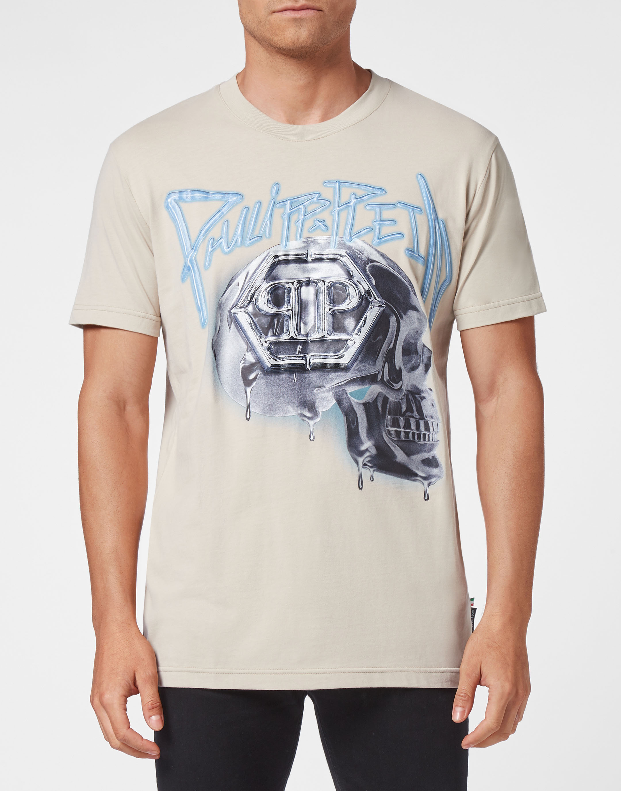 T-shirt Rund Hals Dödskalle