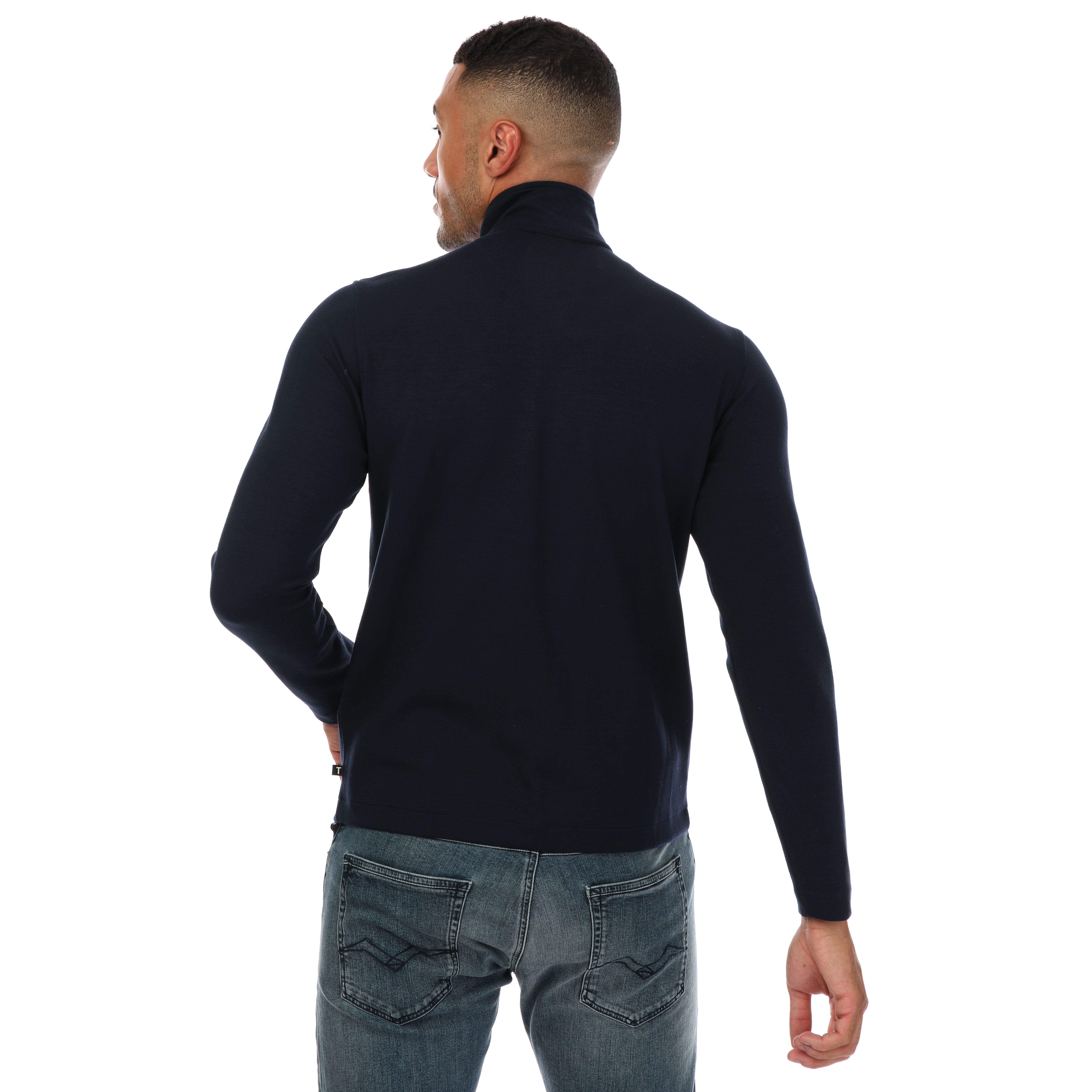 Ted Baker Veller Slim Fit Sweatshirt med halv dragkedja för män herr – bild 2