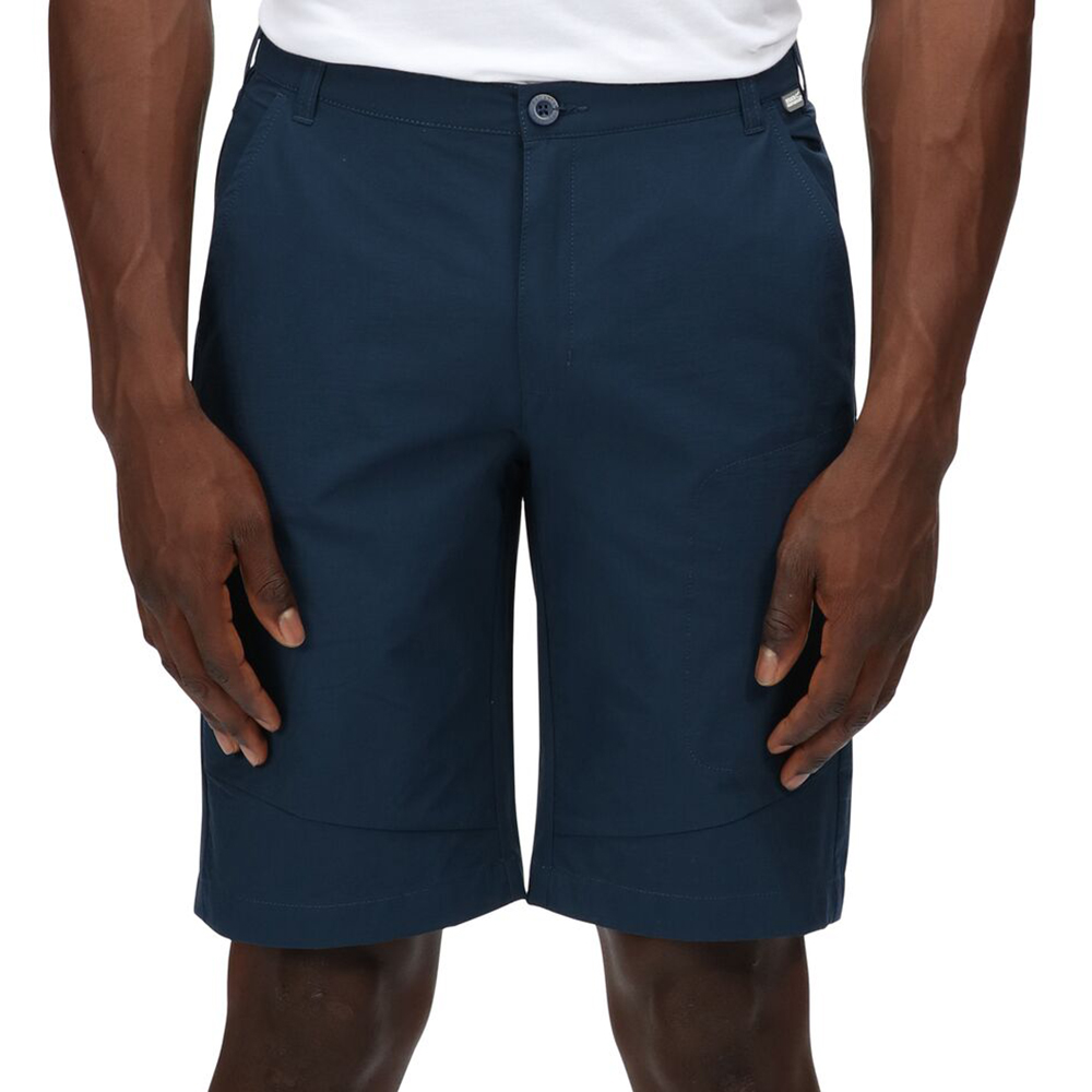 Regatta Mens Highton Active Stretch Durable Long Shorts - Navy - Size 36 (Waist)