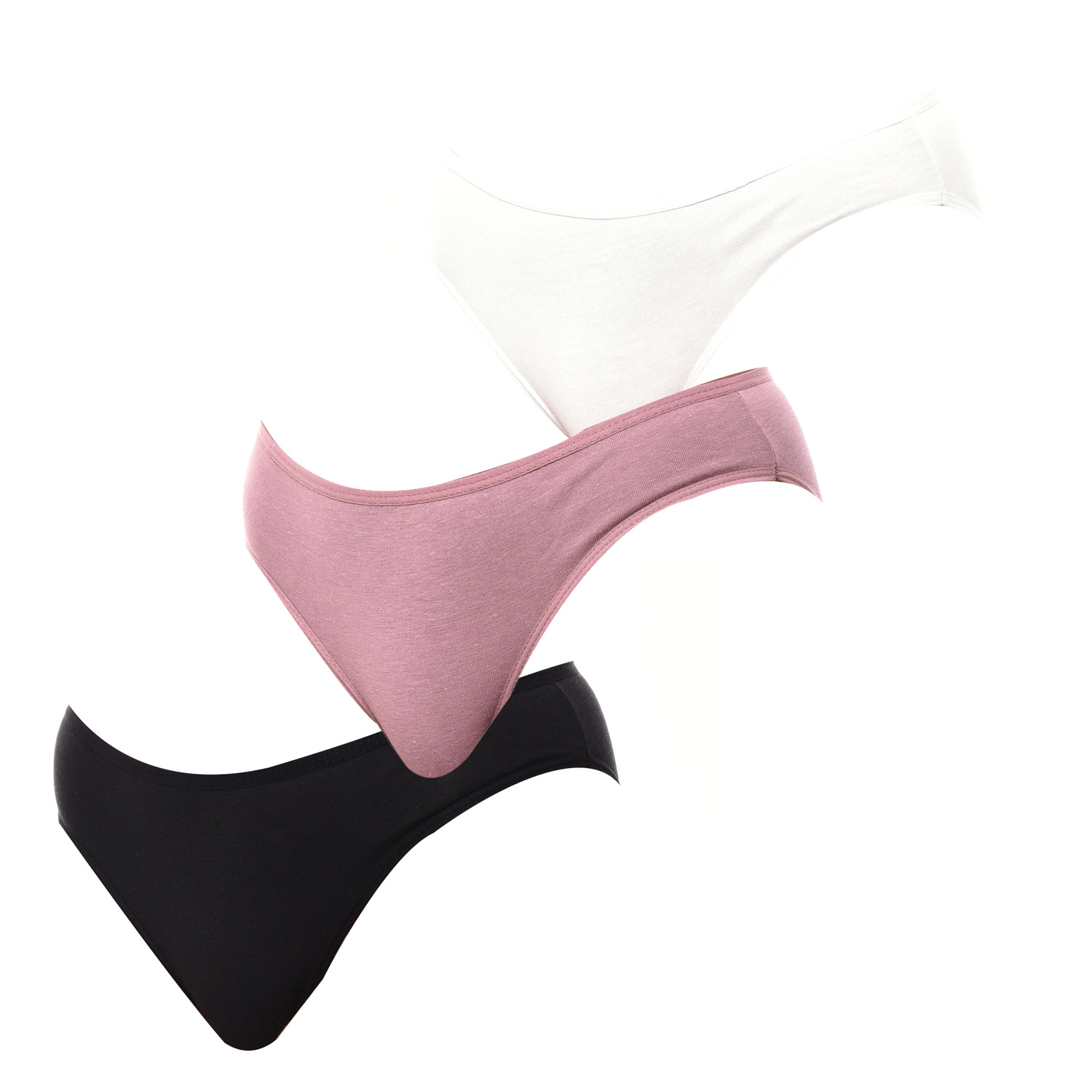 Thumbnail - Packung mit 3 Damenhöschen aus Baumwolle KL10000