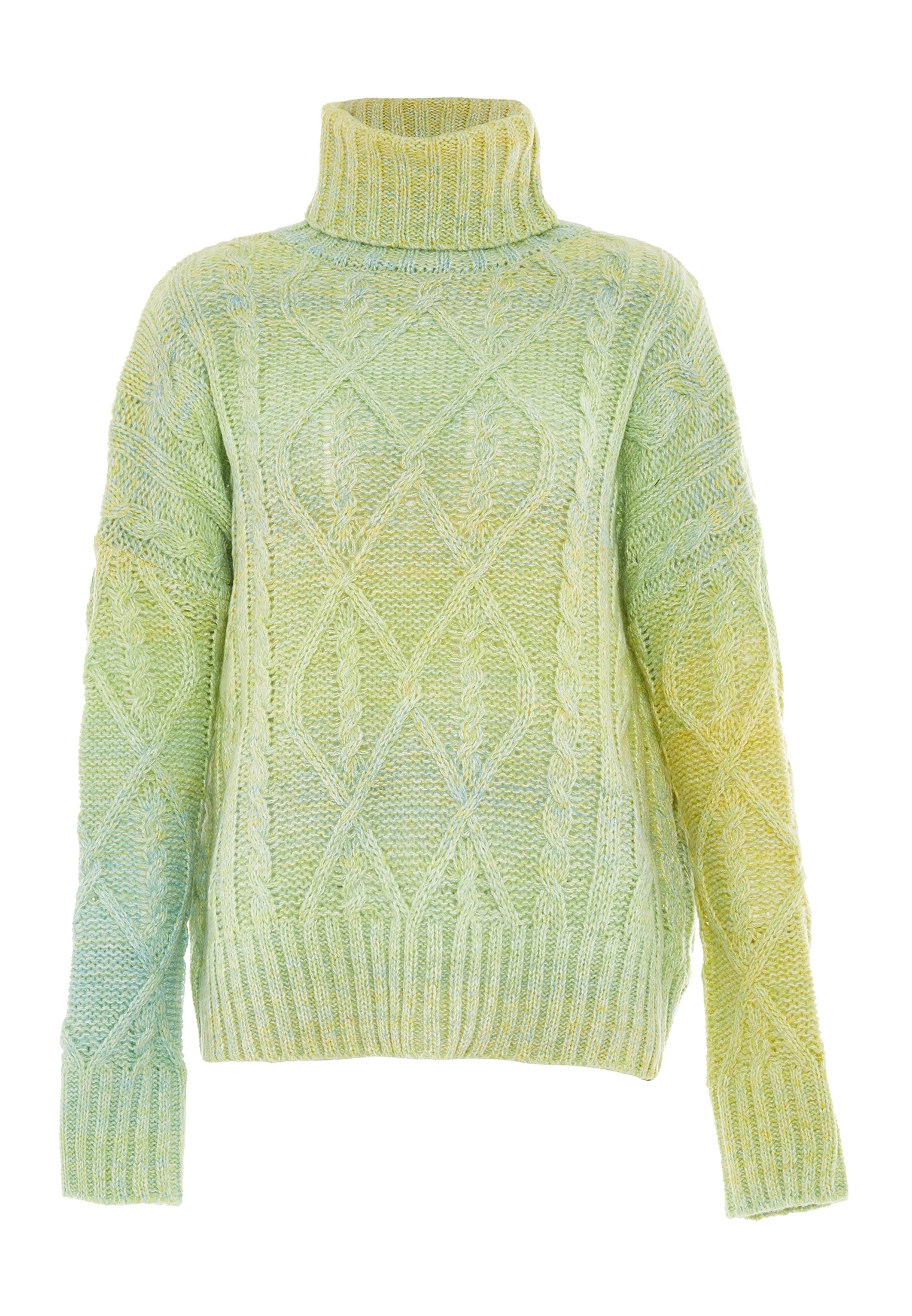 Thumbnail - Mymo Rollkragenpullover Damen LIMETTE MINZE