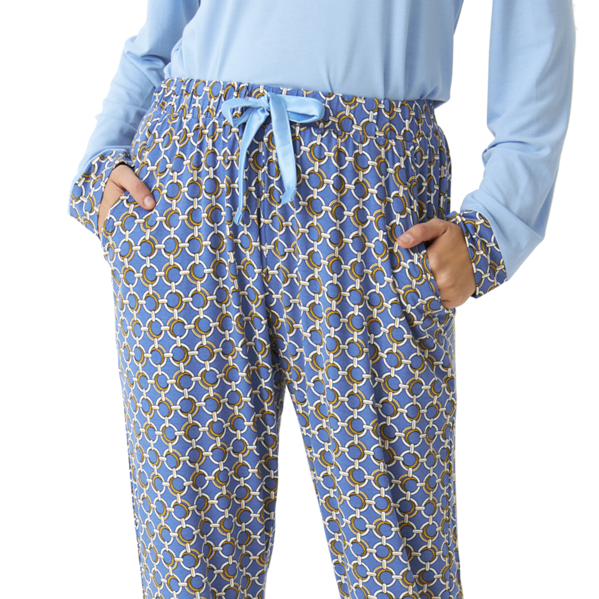 J & J Brothers Långärmad pyjamas med skjorta för kvinnor JJBDP0901 dam – bild 2