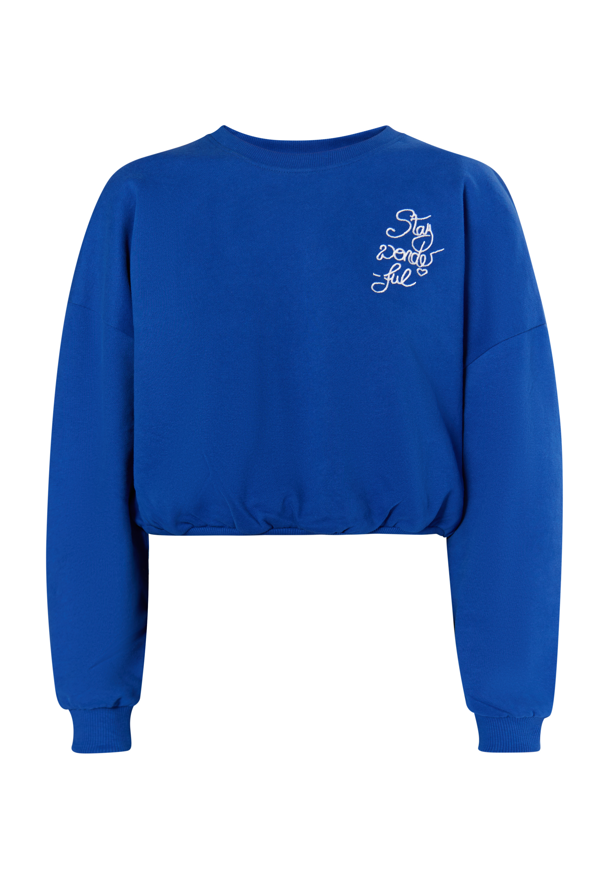 Mymo Sweatshirt kurz Damen royalblau
