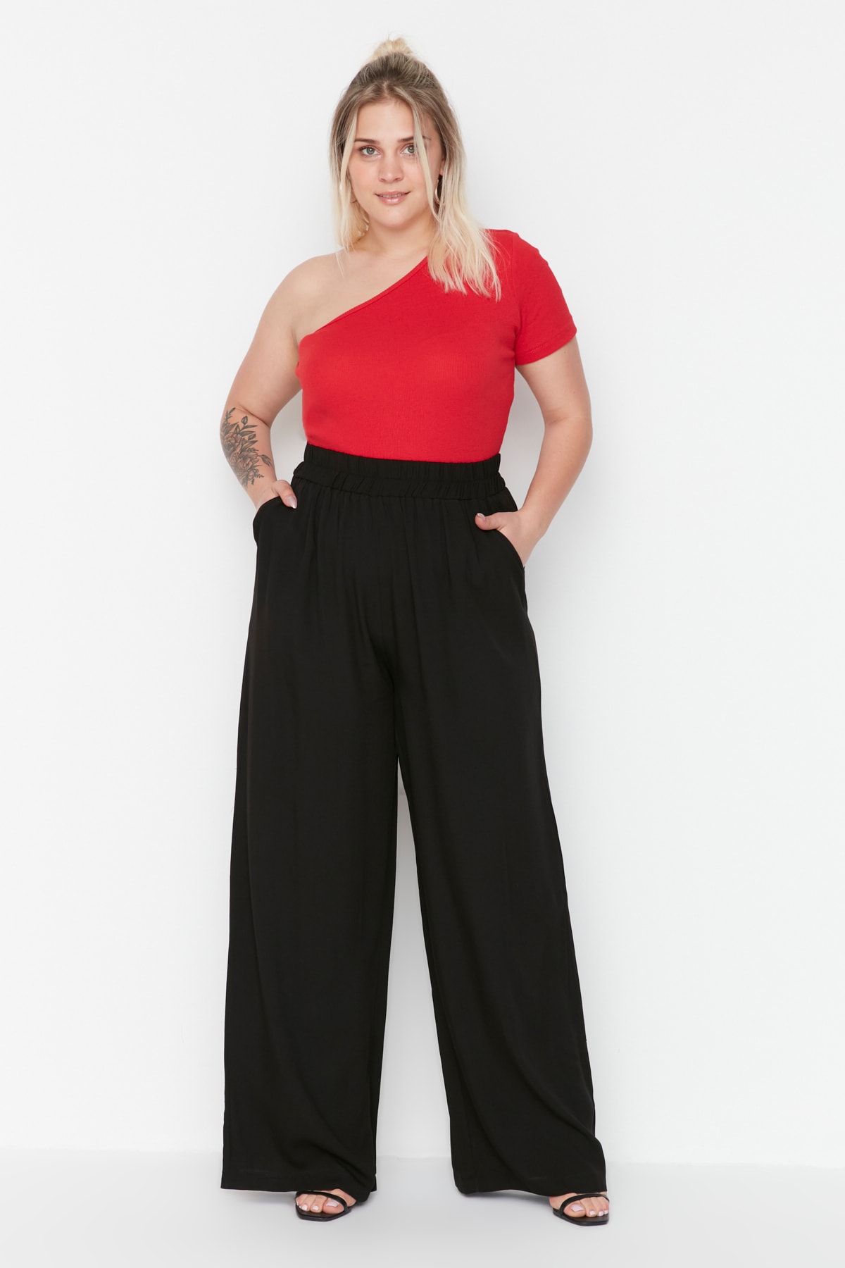 Trendyol Curve Trendyol Damens Vida Midja Plus Size Byxor – bild 2