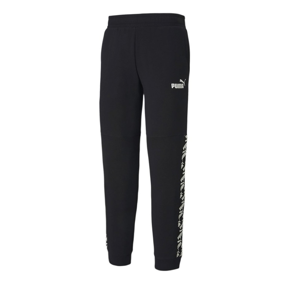 Thumbnail - PUMA Amplified Track Hosen Dacked Logo Black Jogger - Herren - Herren