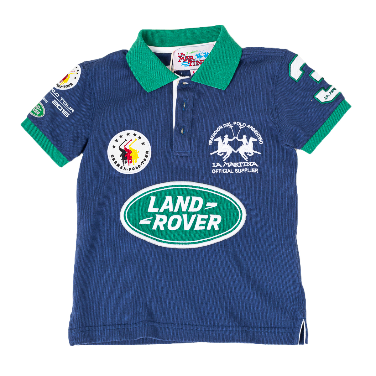 Kurzarm-Poloshirt für Jungen mit Kontrast-Reverskragen 2KP027