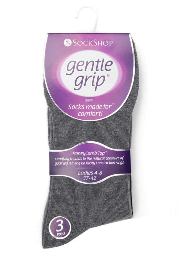 Gentle Grip Mjuk Grepp 6 Par Dam Sockets med Mjuk Grepp utan Elastik GG12 övrigt – bild 2