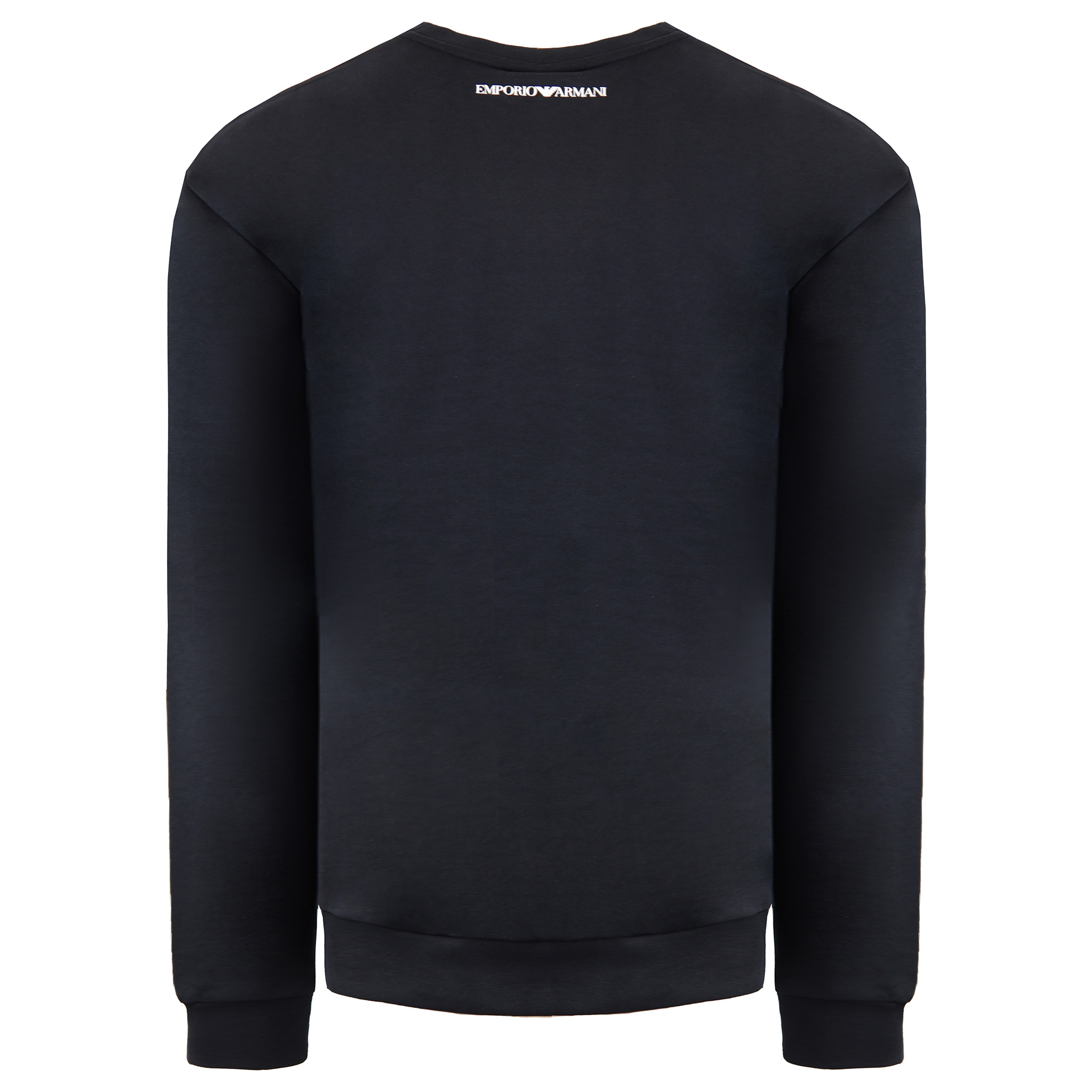 Emporio Armani Mens Washed Black Sweater sweatshirts herr – bild 2