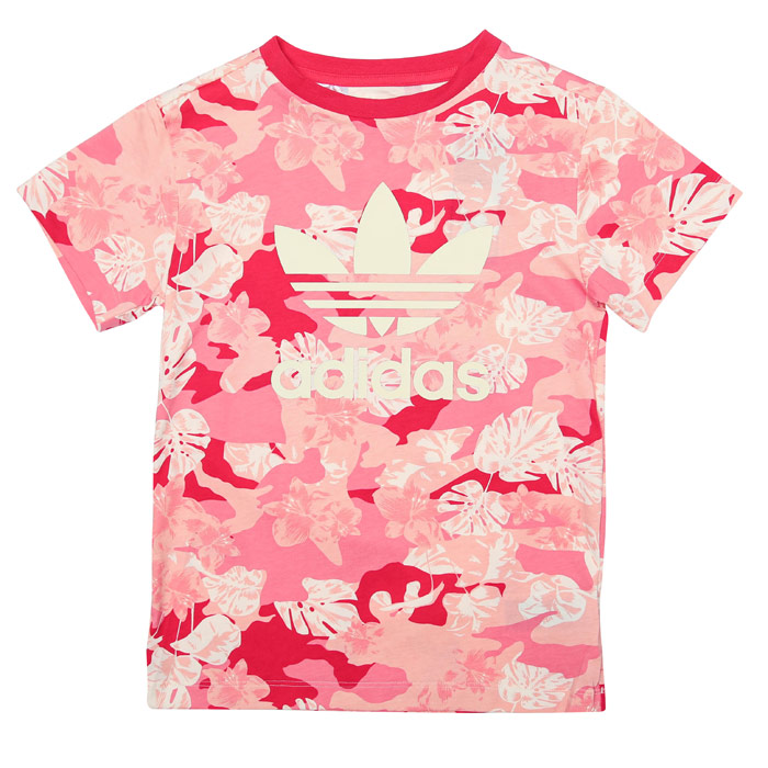Girl's adidas Originals Junior T-Shirt in Pink