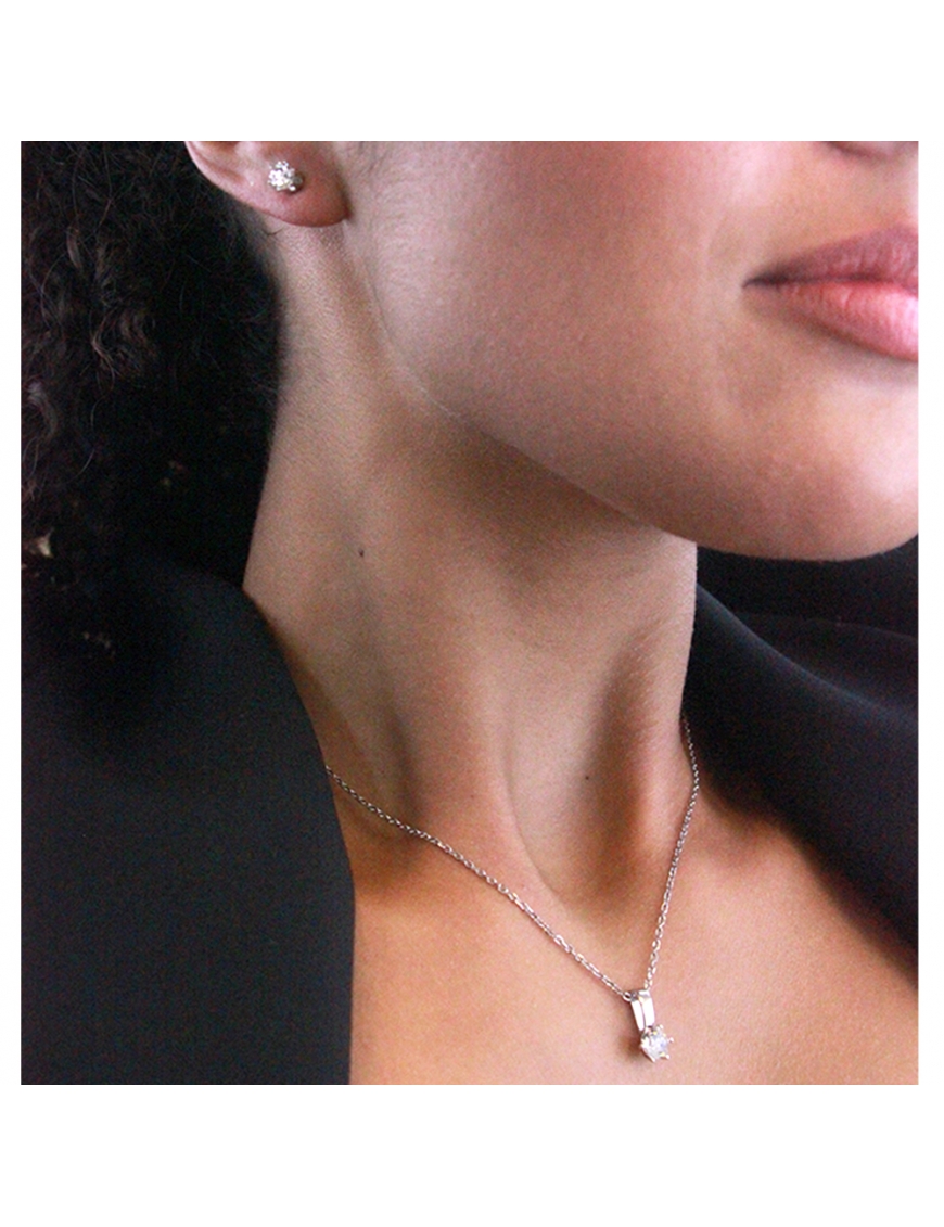MYC Paris Födelsestenar Silver och kristall halsband dam – bild 2