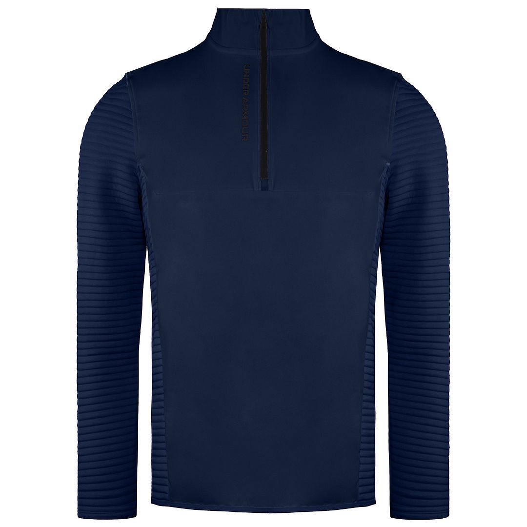 Thumbnail - Under Armour Storm Navy Evolution Daytona Hybrid Herren Golfpullover 1360513 408