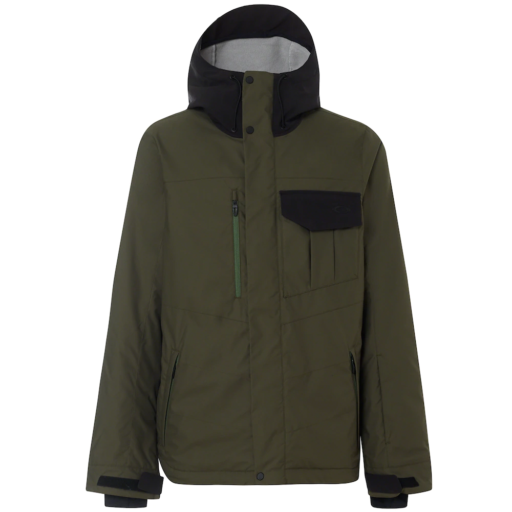 Oakley Division Evo Insula 2L 10K Zip Up Khaki Mens Jacket 412786 86V - Green - Size Small