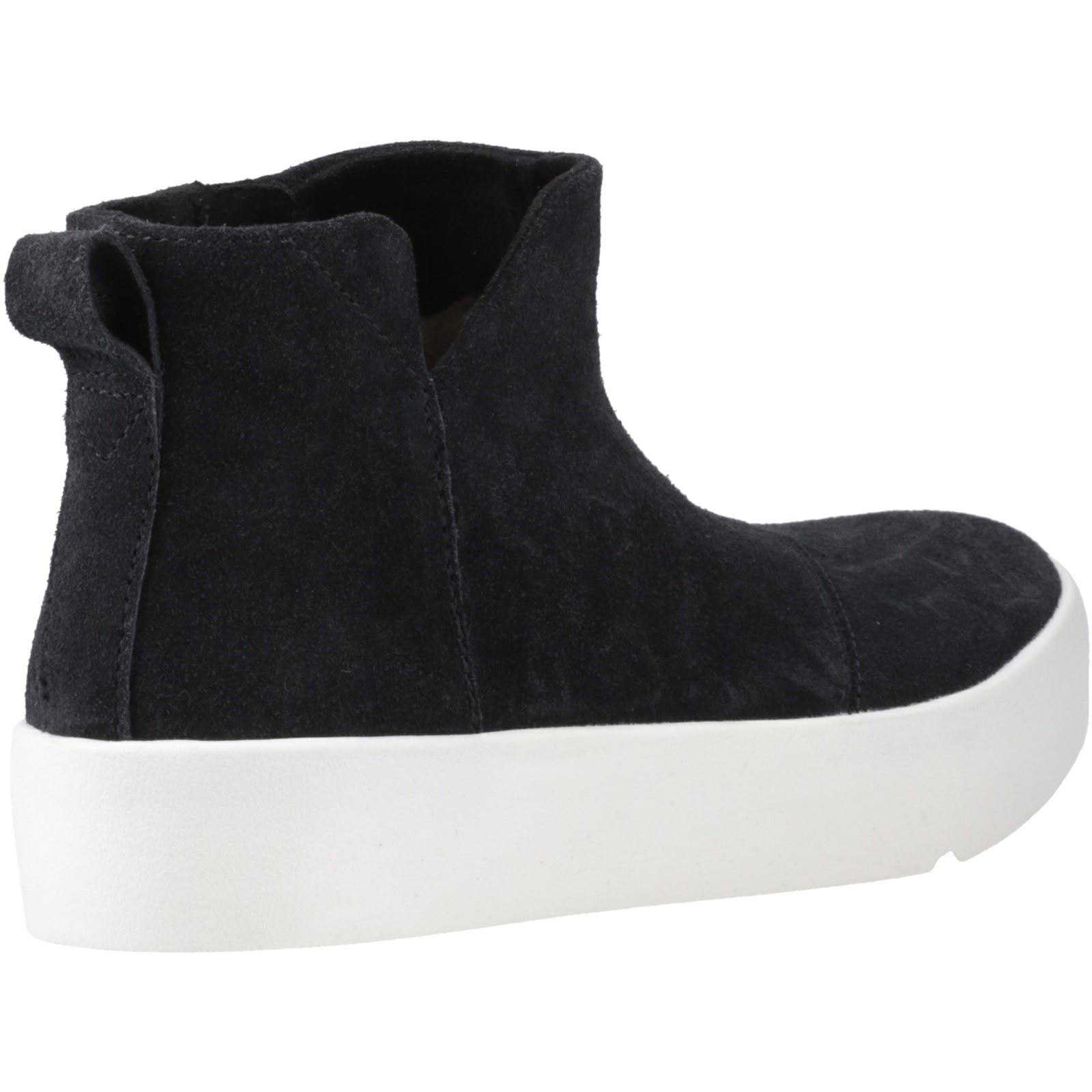TOMS Verona Mid Leather Svarta stövlar för kvinnor dam – bild 2