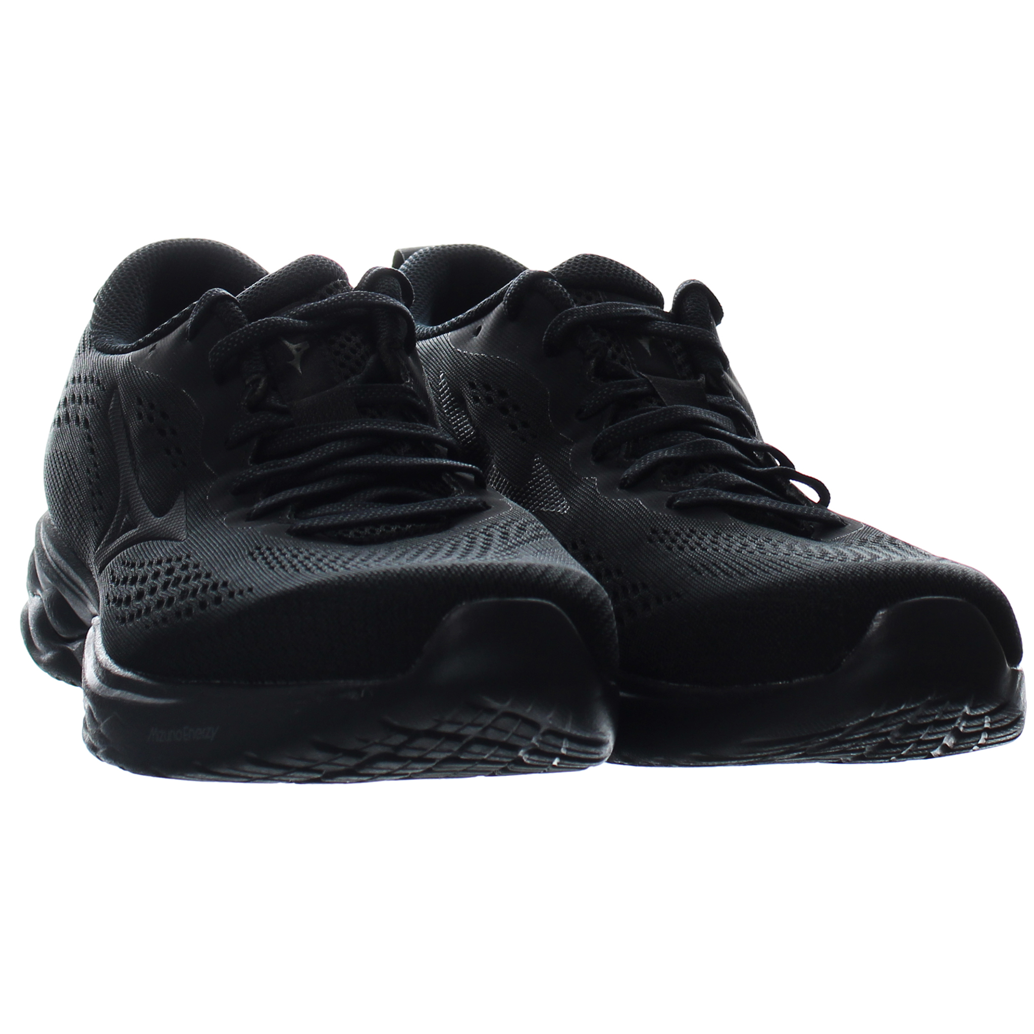 MIZUNO Wave Revolt 2 Mens Black Running Trainers låga sneakers herr – bild 2