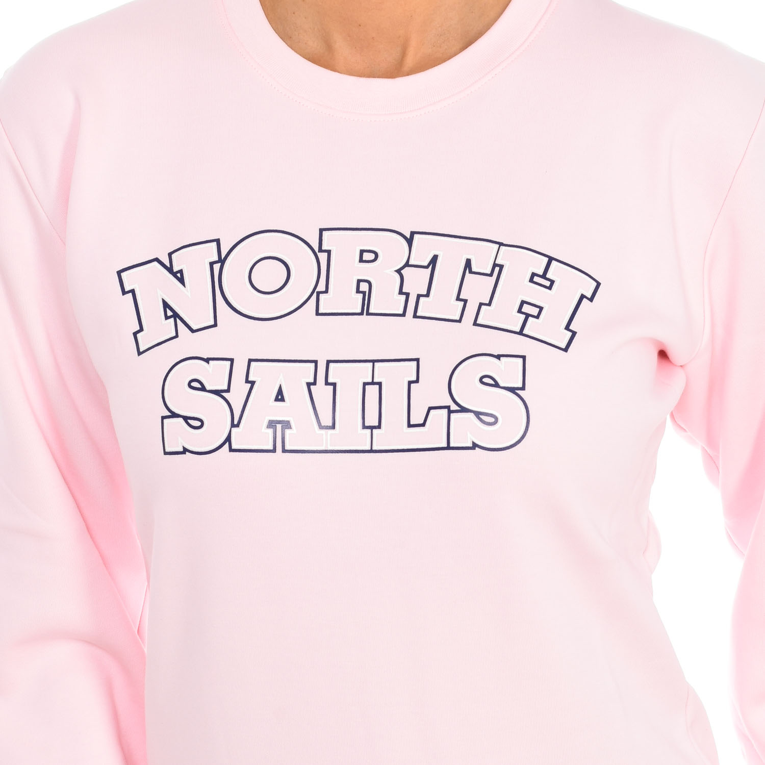 Långärmad sweatshirt med rund halsringning för kvinnor 9024210 2