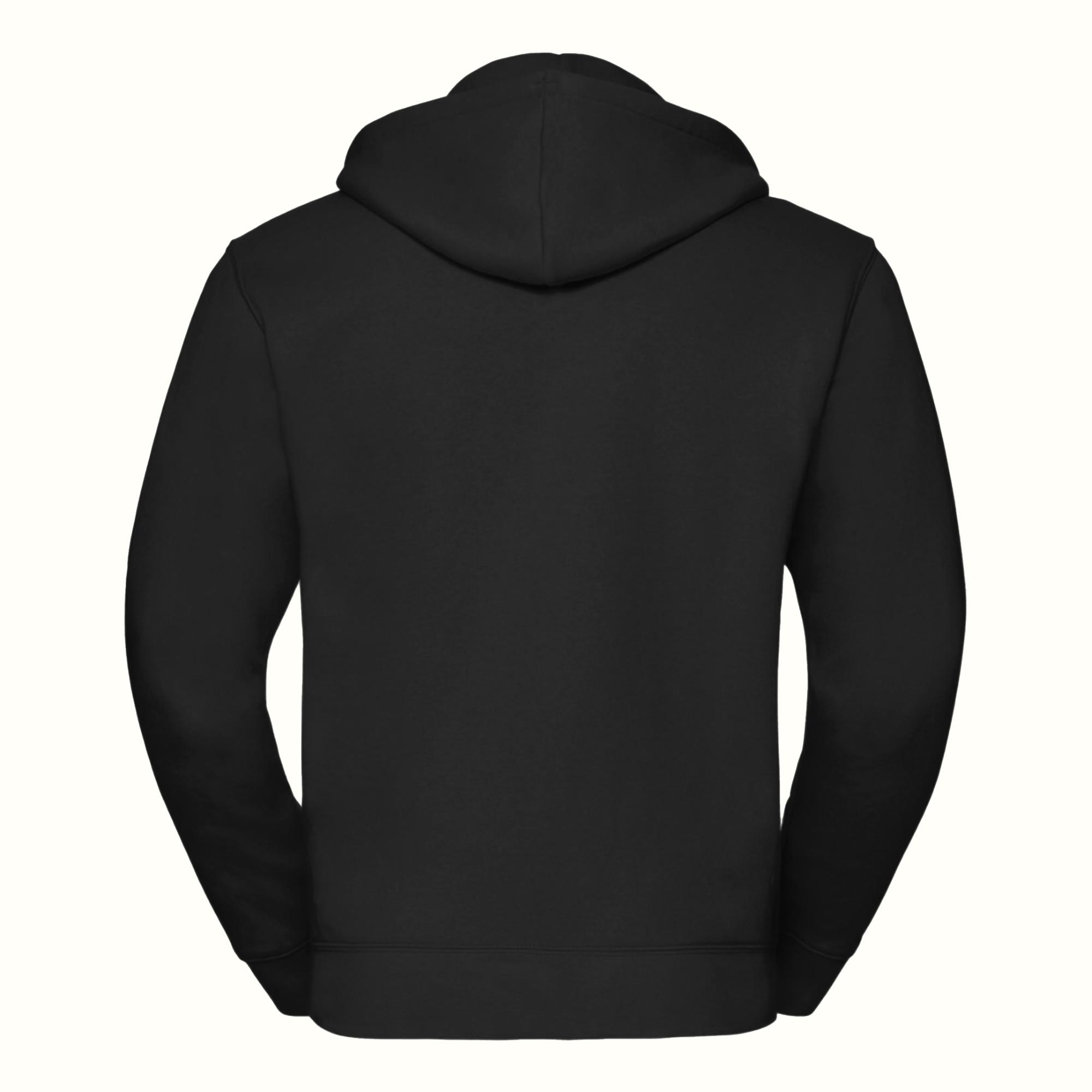 Russell Athletic Russell Mens Authentic Full Zip Hooded Sweatshirt / Hoodie med hel dragkedja (Svart) herr – bild 2