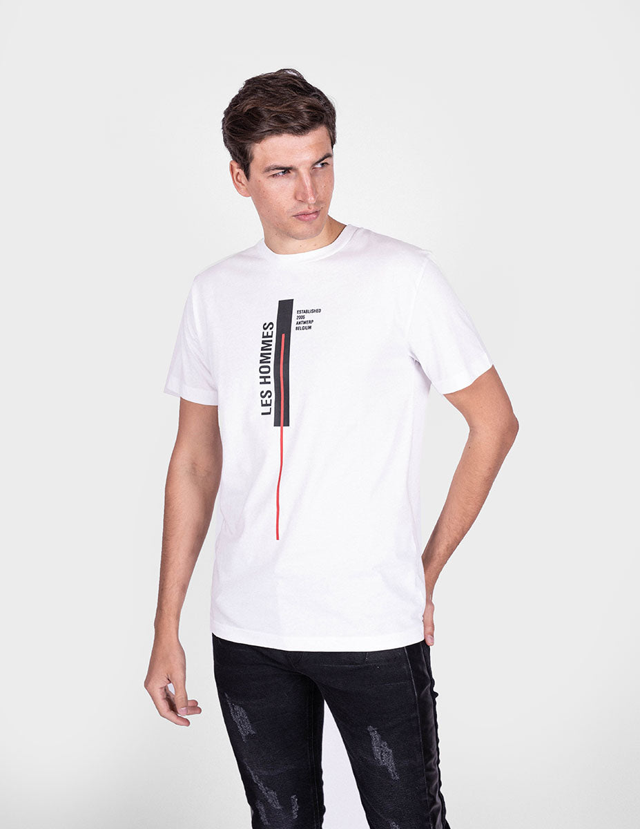 Les hommes T-shirt Vertikal Linje Herr – bild 2