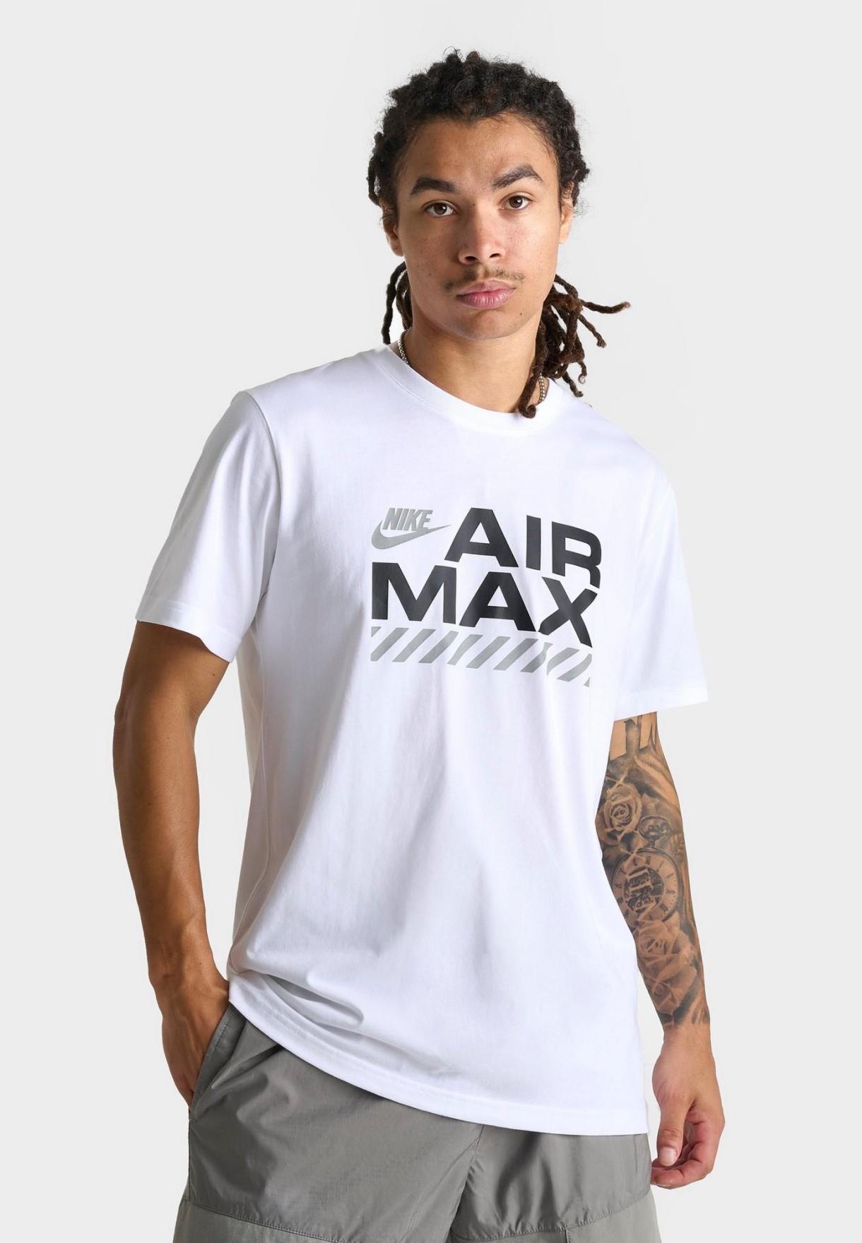Thumbnail - Nike Air Max Grafik Herren T-Shirt in Weiß