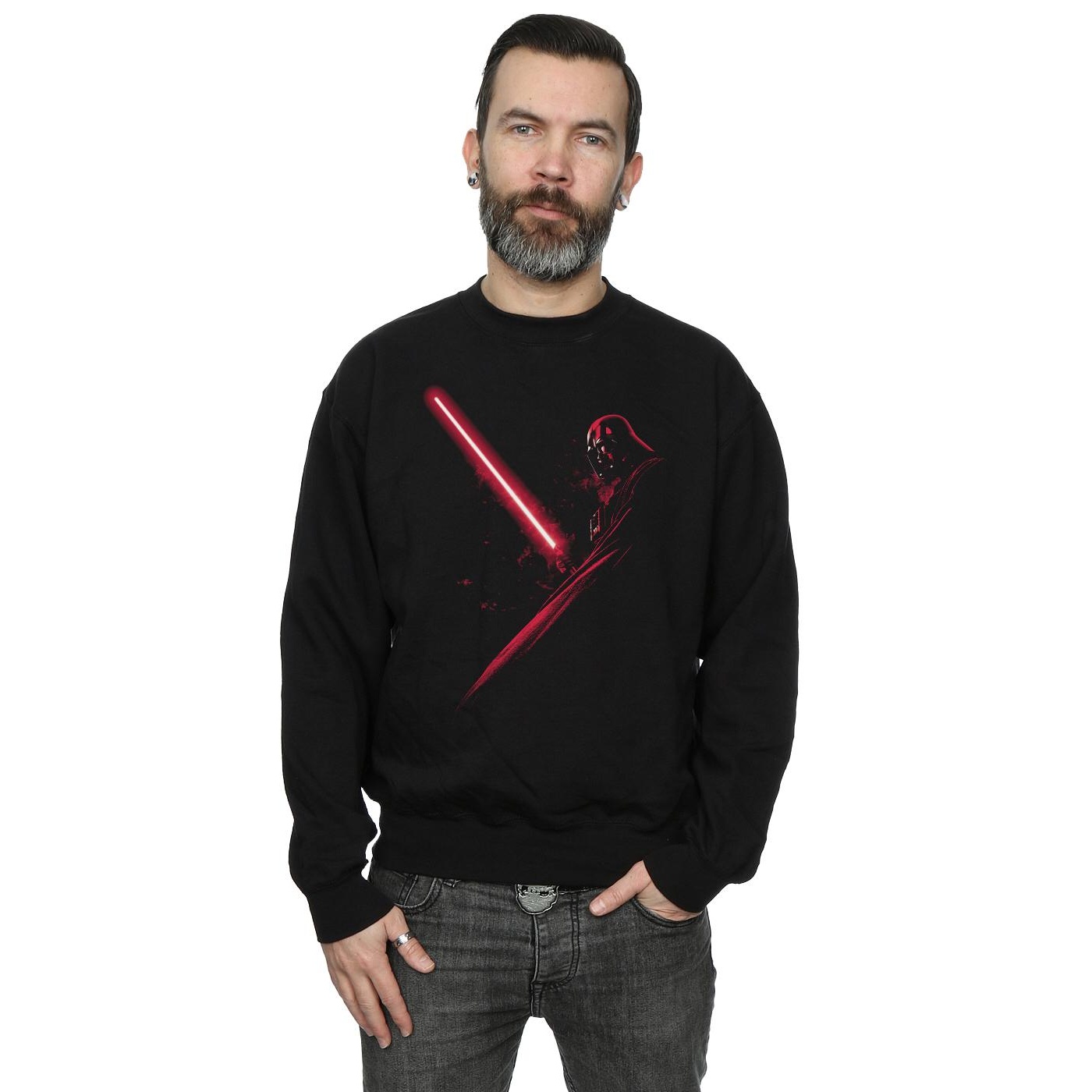 Star Wars Mens Darth Vader Shadow Sweatshirt (Black) herr – bild 2