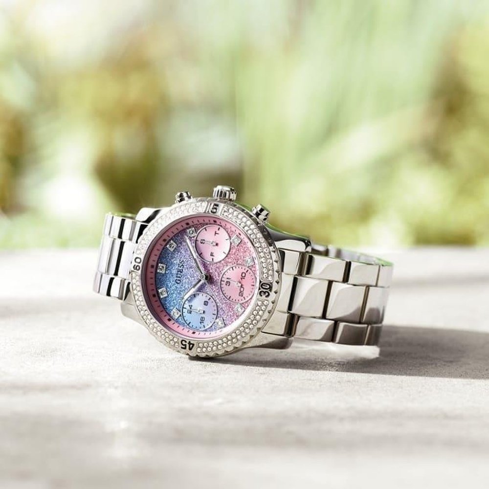 Guess W0774L1 Confetti Multicolor Sparkling Dial Damklocka – bild 2